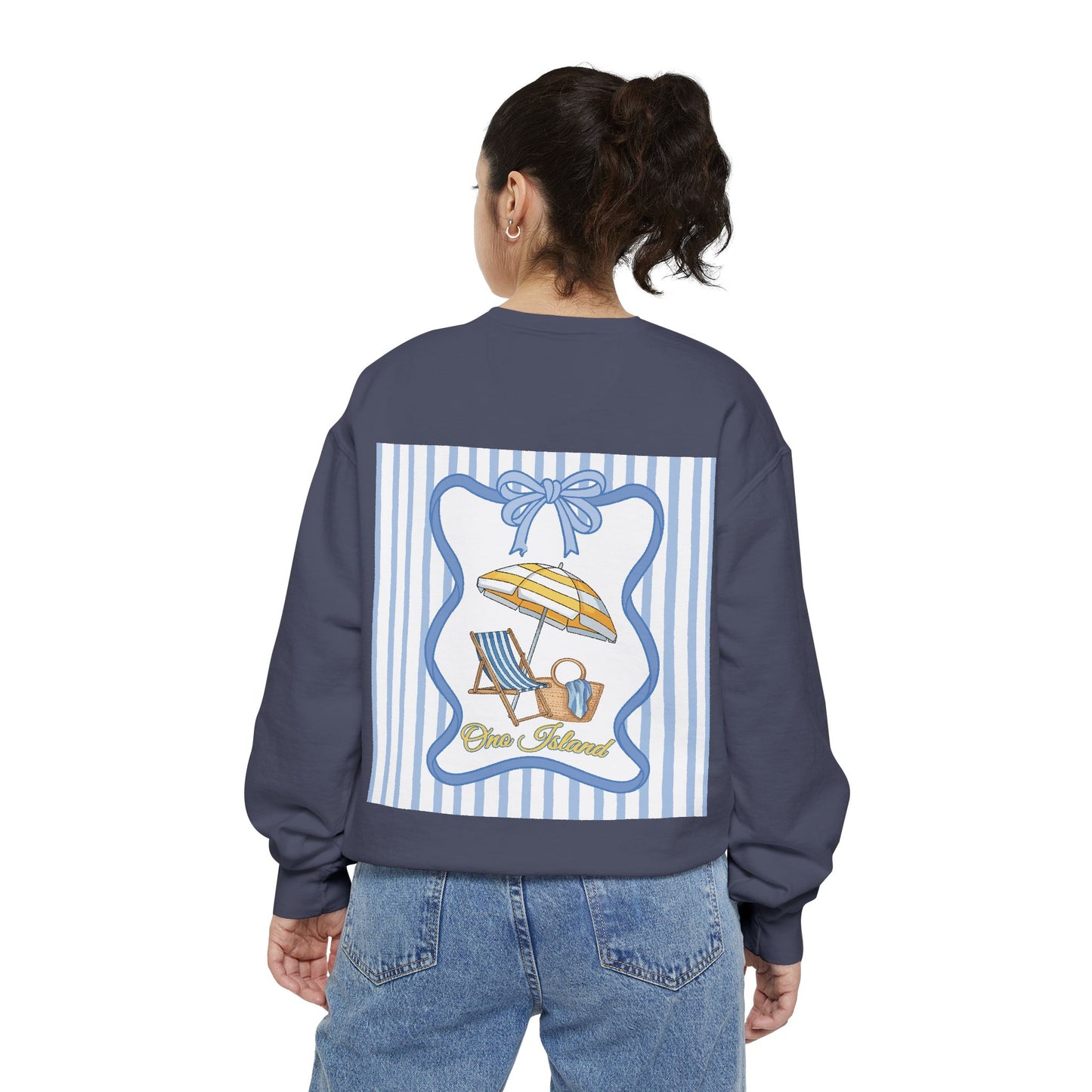 Adult Coquette Beachy Ono Island Sweatshirt - Comfort Colors