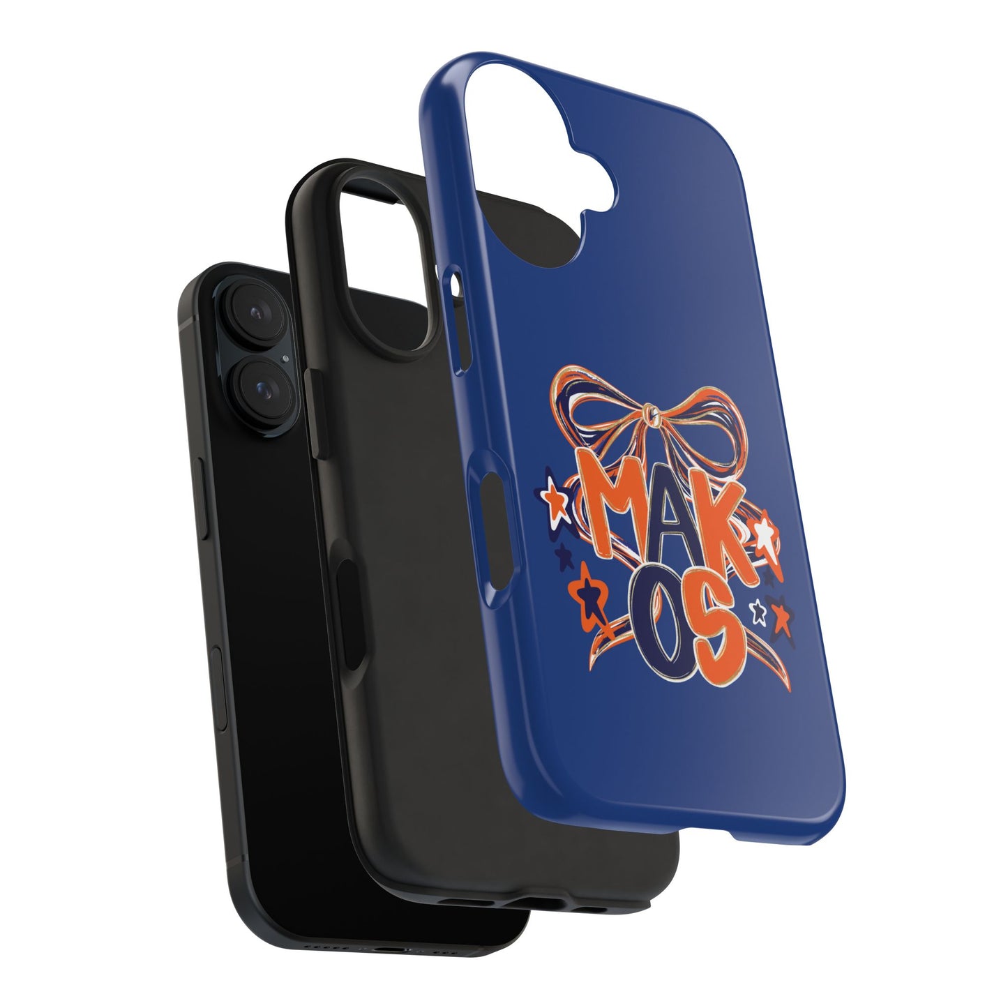 Makos Twirly Ribbon Iphone & Samsung Tough Phone Cases