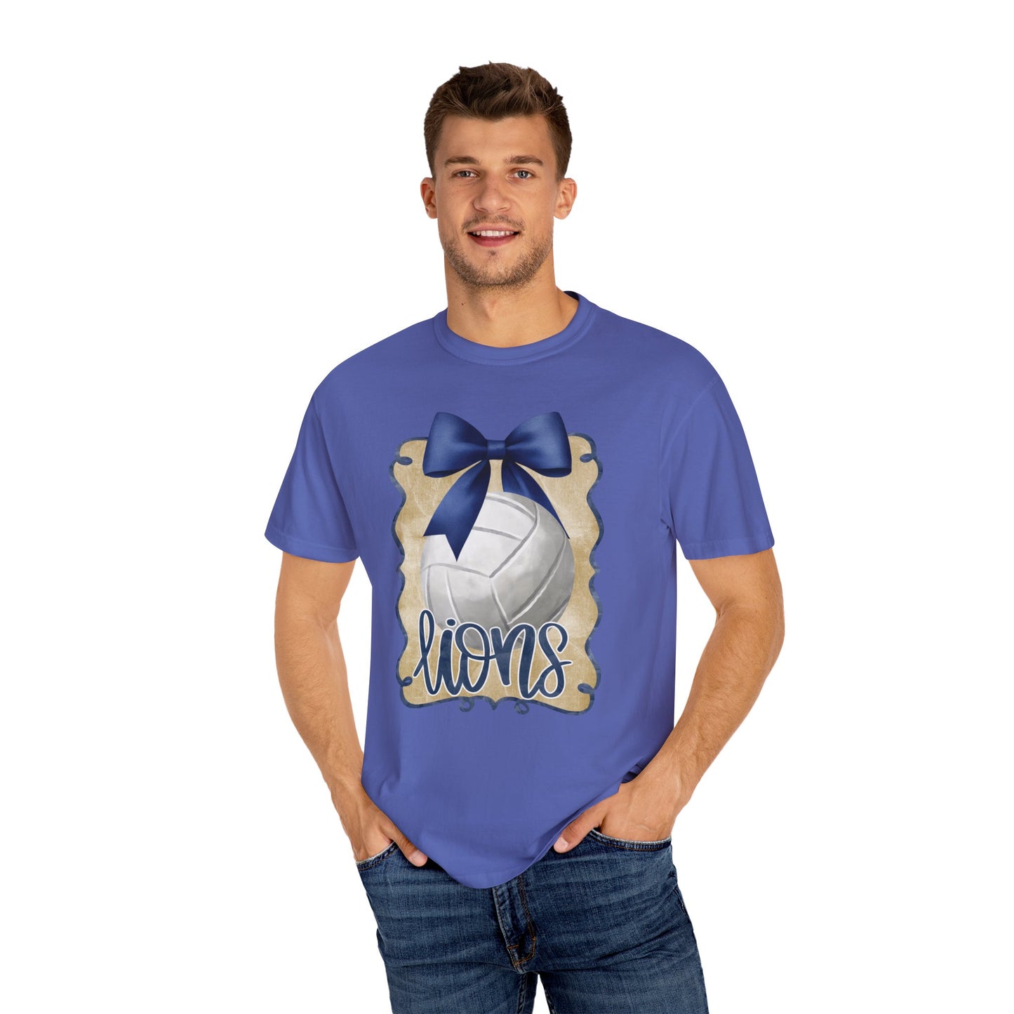 Adult Foley Lions Volleyball Tee - Comfort Colors