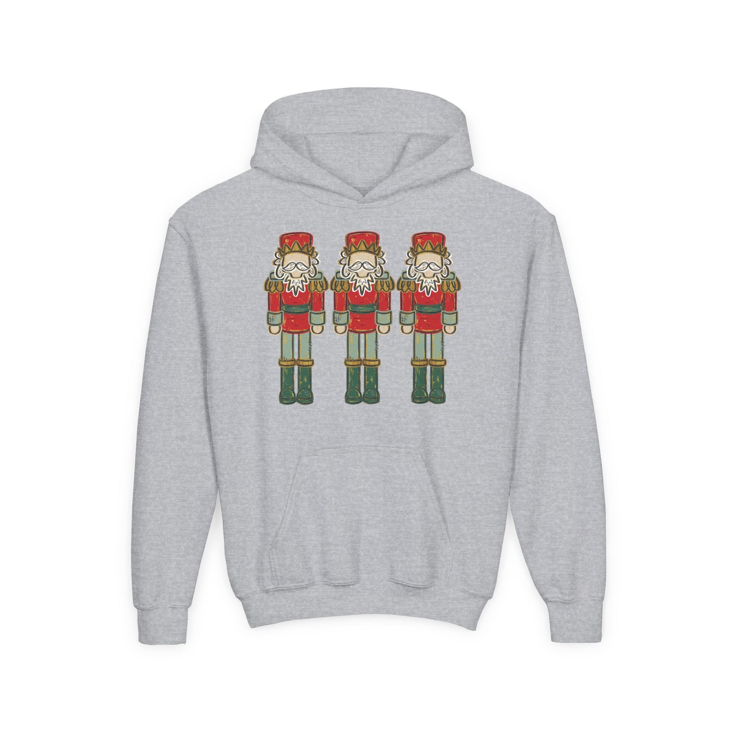 Red/Green Nutcracker Hoodie - Gildan