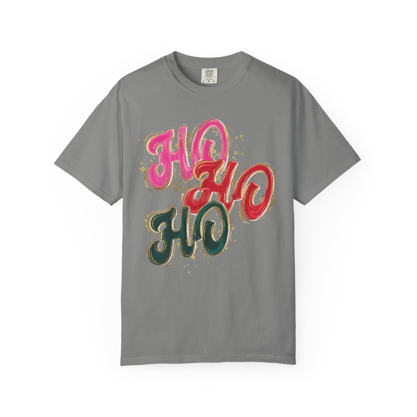 Ho Ho Ho Christmas Tee- Comfort Colors