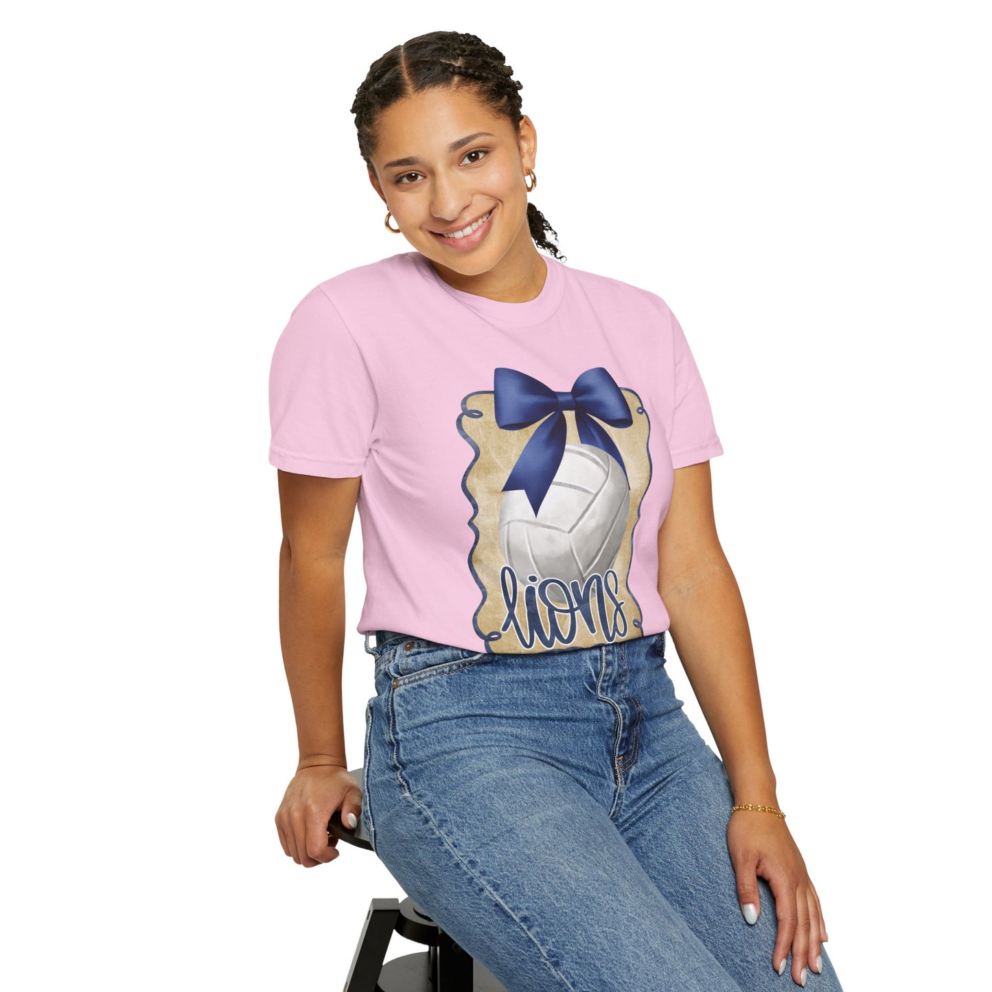 Adult Foley Lions Volleyball Tee - Comfort Colors