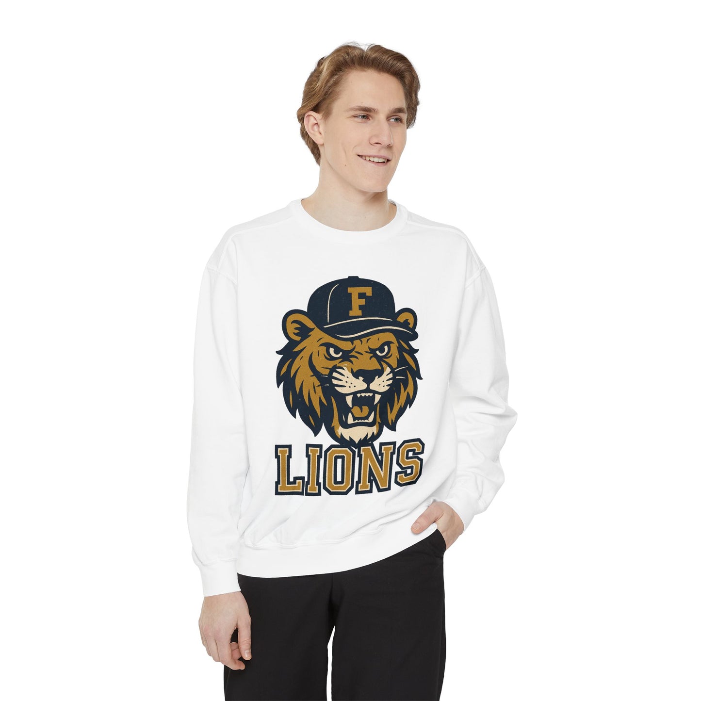 Adult Retro Roaring Lions Sweatshirt - Comfort Colors