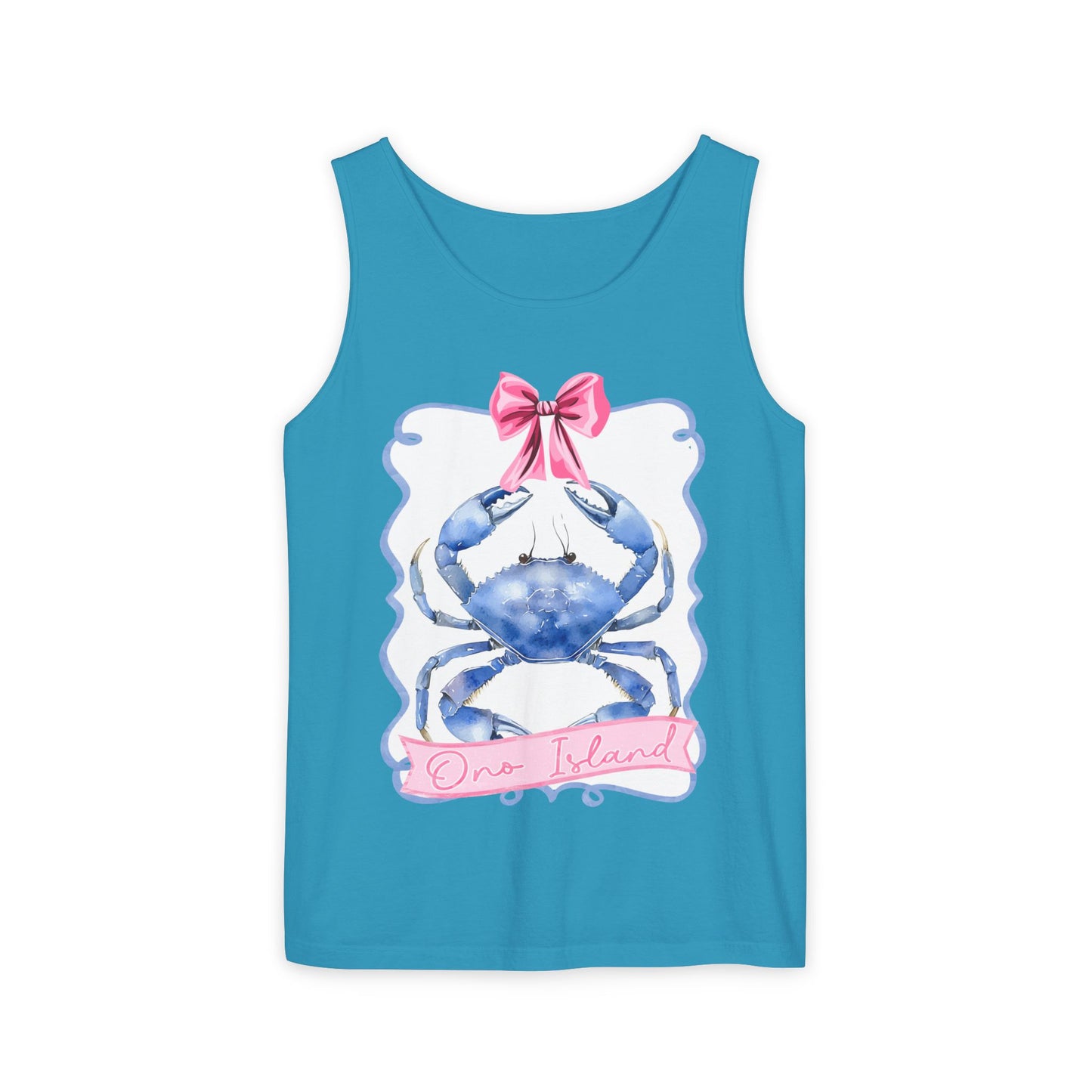 Ono Island Preppy Crab Tank Top - Comfort Colors