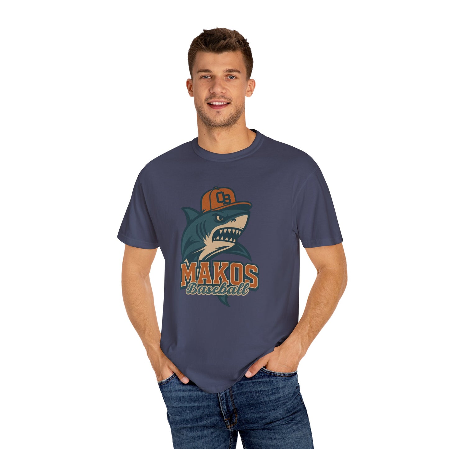 Adult Makos Baseball T-shirt - Comfort Colors