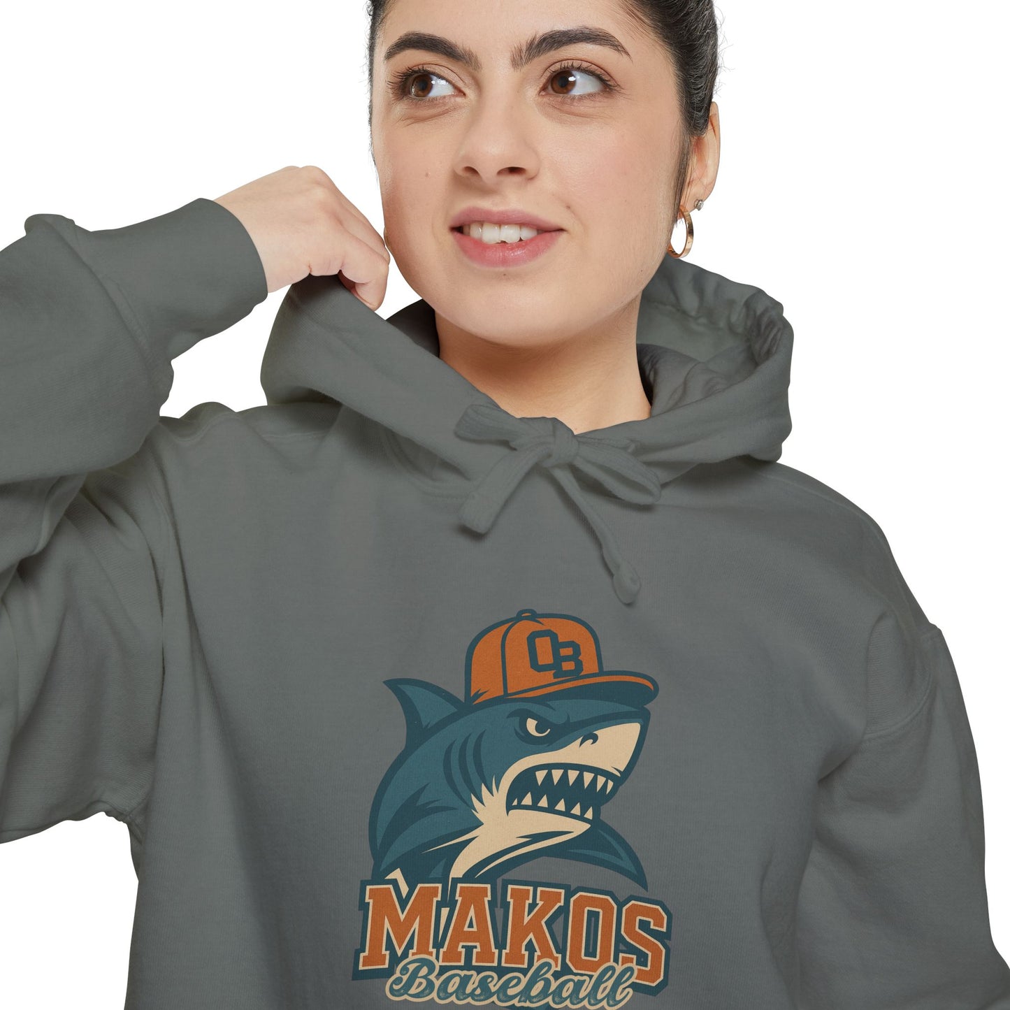 Adult Makos Retro Baseball Hoodie - Comfort Colors