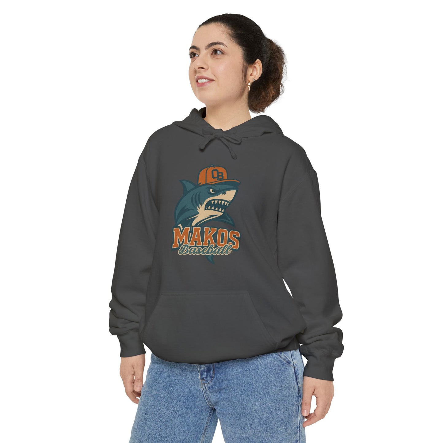 Adult Makos Retro Baseball Hoodie - Comfort Colors