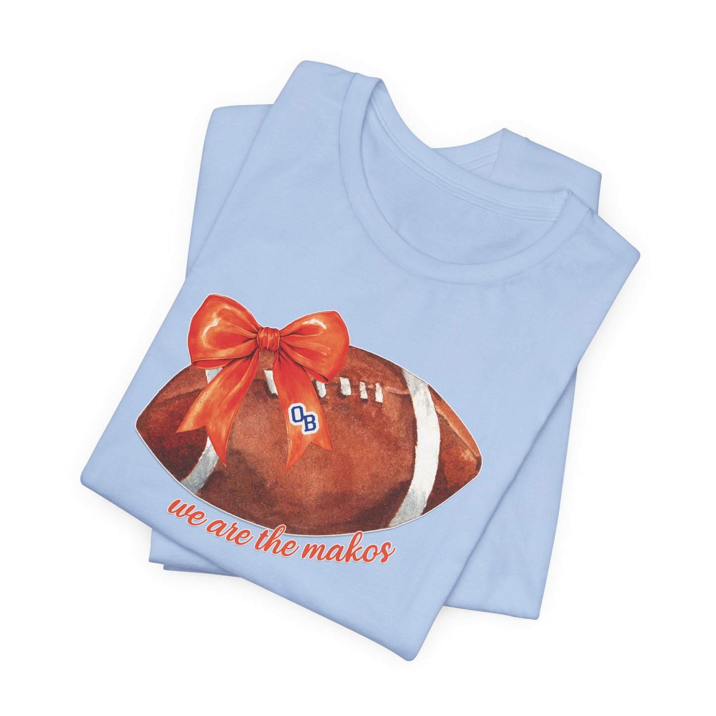 Adult Coquette Makos Football TShirt - Bella canvas