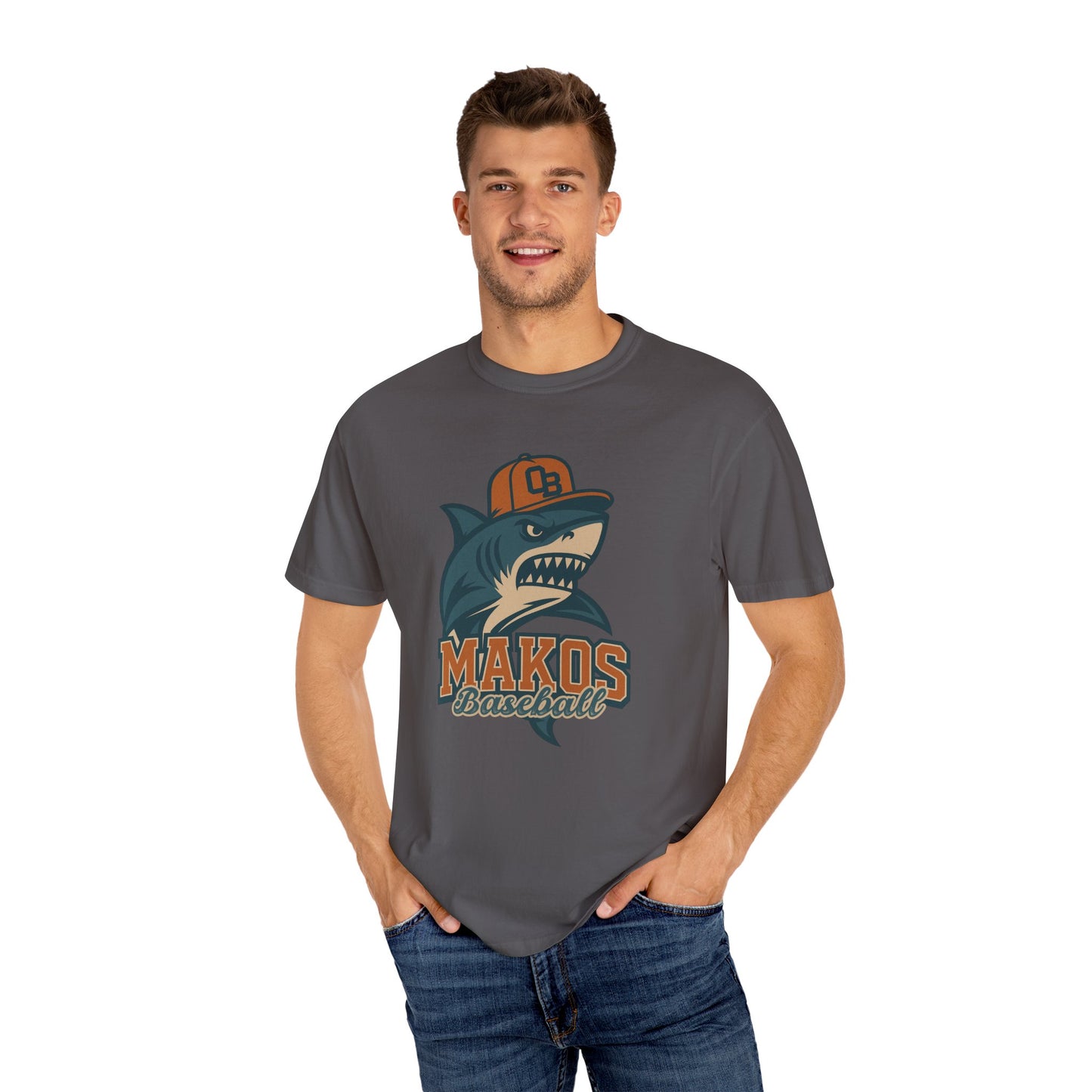Adult Makos Baseball T-shirt - Comfort Colors