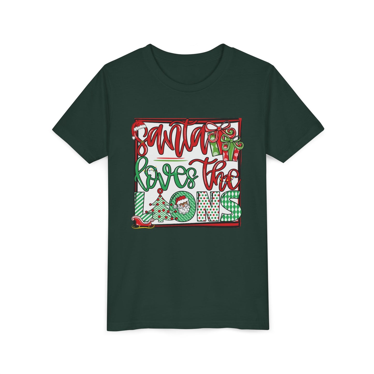 Youth Lions Christmas - Bella Canvas