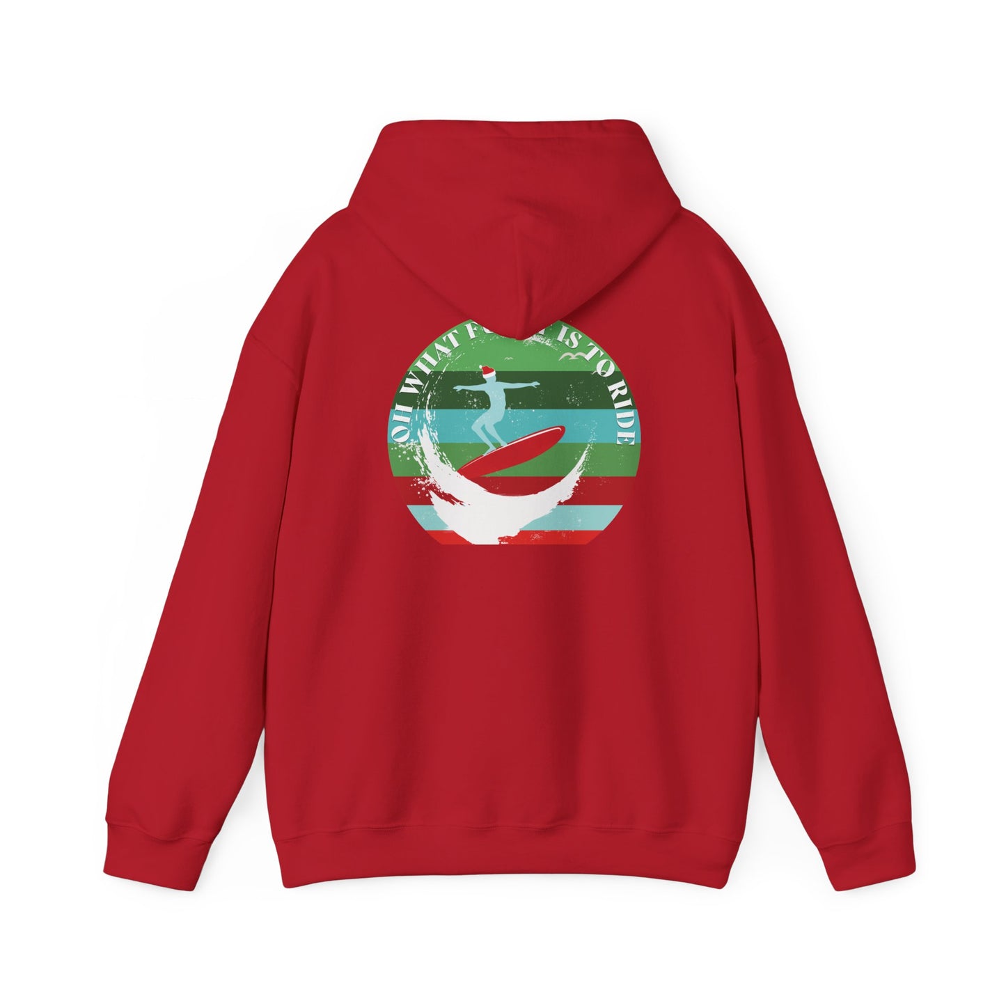 Adult Christmas Surf Hoodie - Gildan