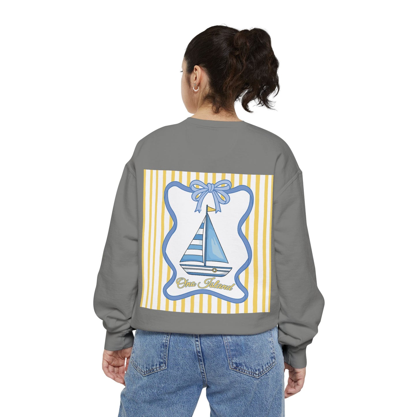 Adult Coquette Sailboat Sweatshirt - Comfort Colors