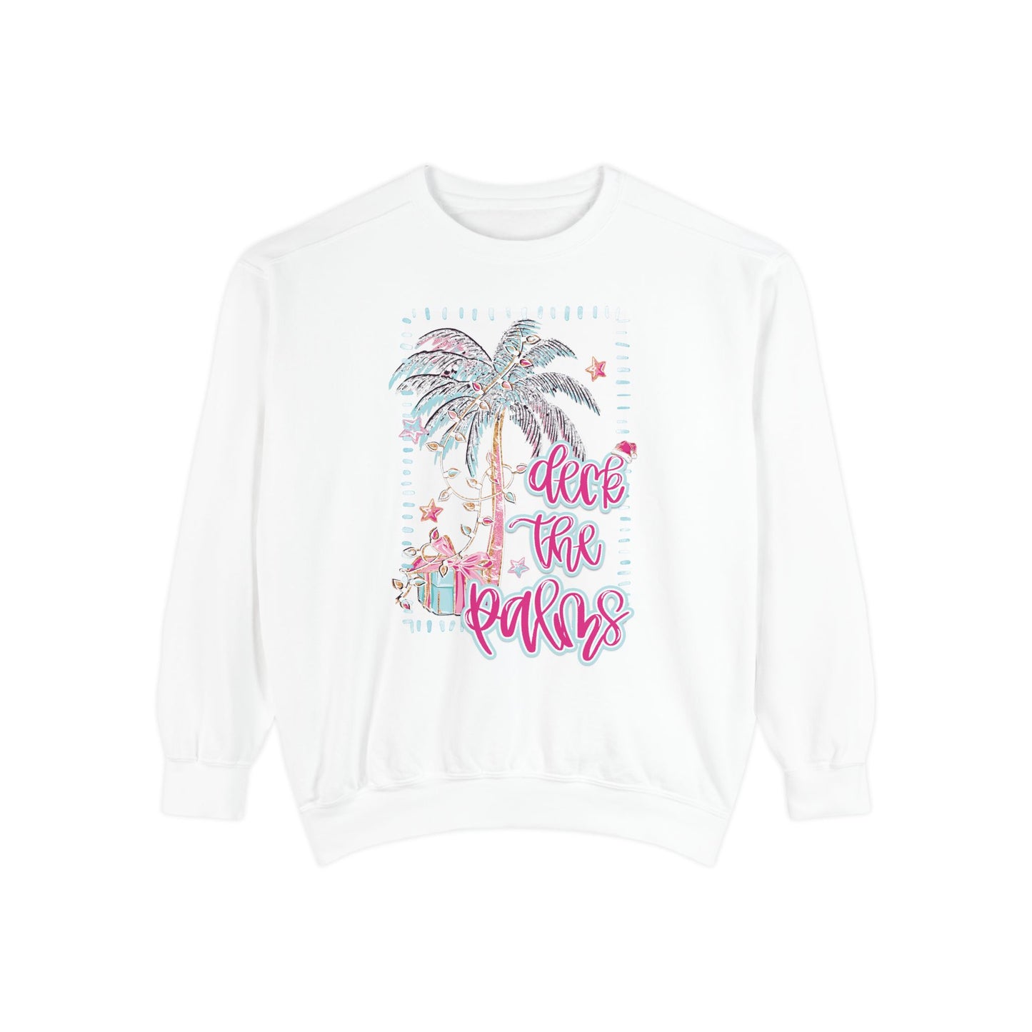 Deck the Palms Sweatshirt - Comfort Colors