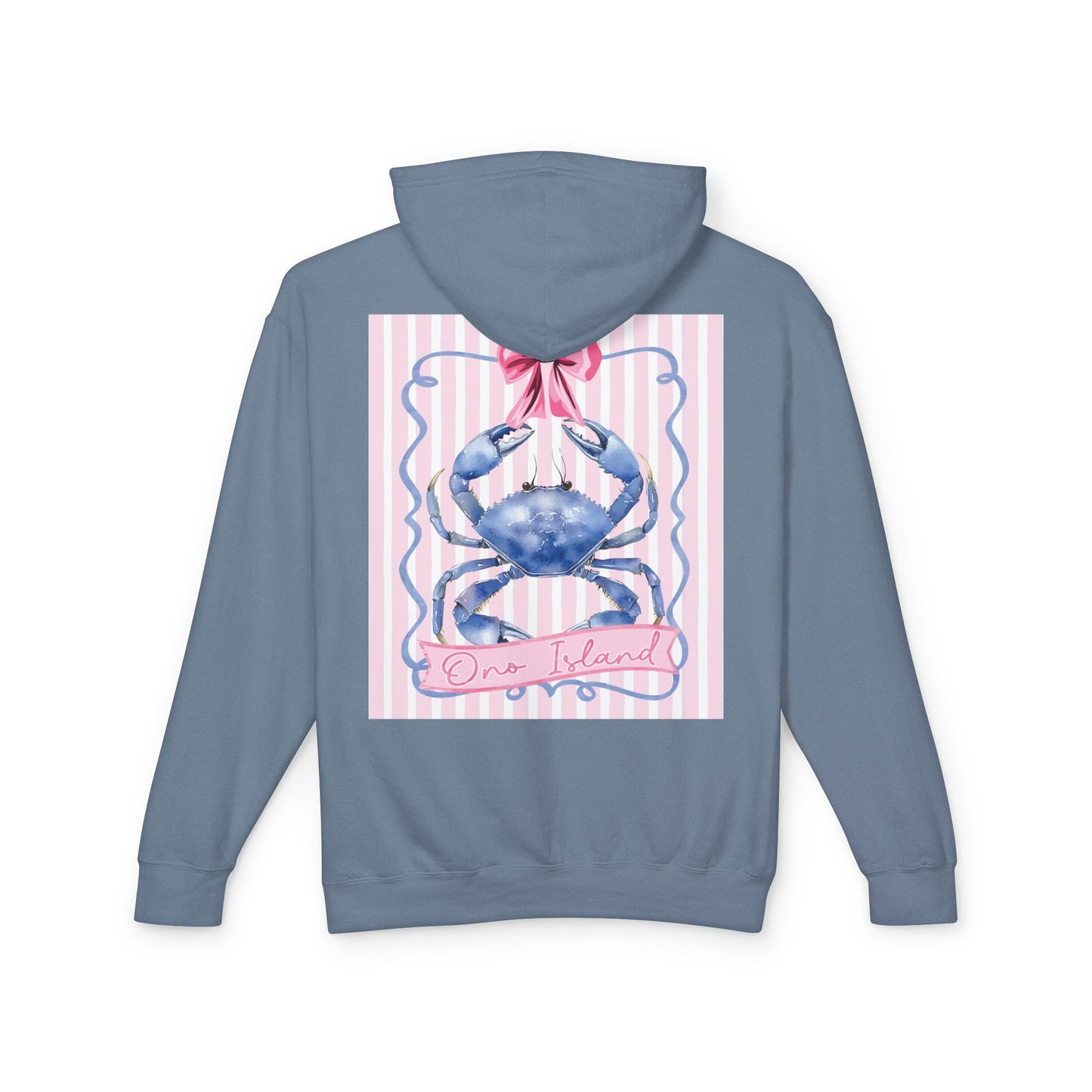 Adult Ono Island Preppy Crab Hoodie Comfort Colors