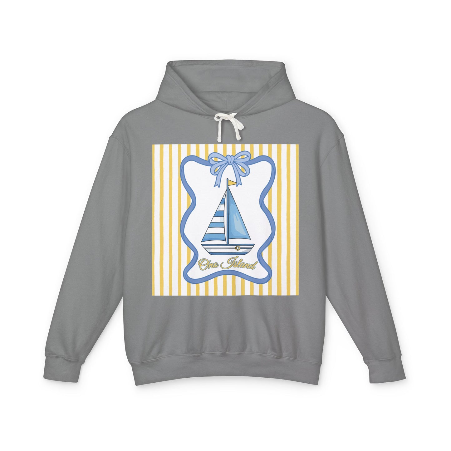 Adult Coquette Sailboat Hooded Sweatshirt - Comfort Colors