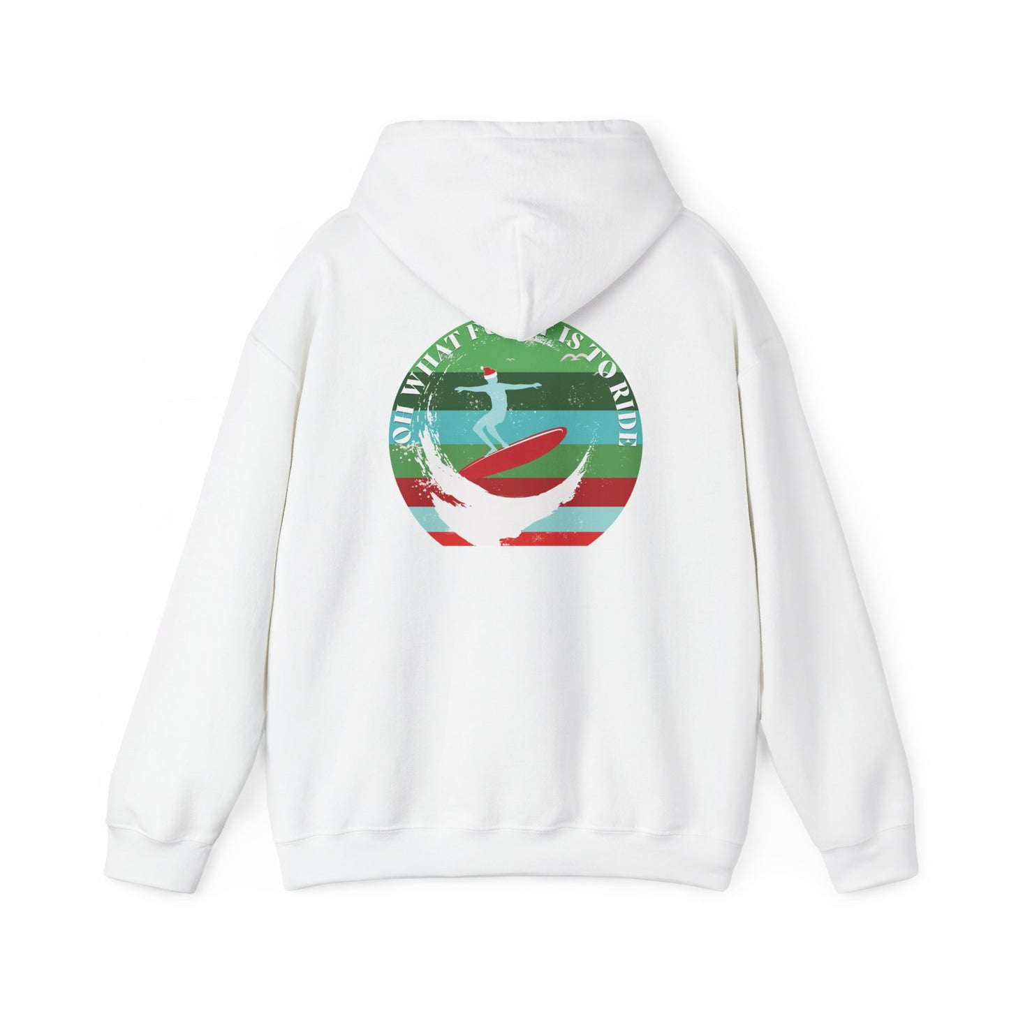 Adult Christmas Surf Hoodie - Gildan