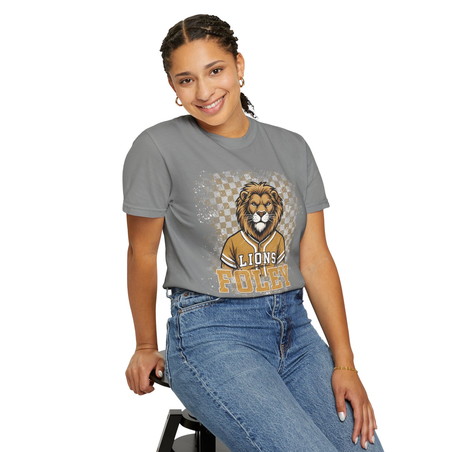 Foley Lions Grunge T-shirt - Comfort Colors