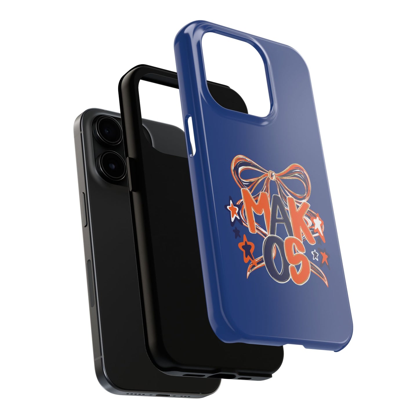Makos Twirly Ribbon Iphone & Samsung Tough Phone Cases