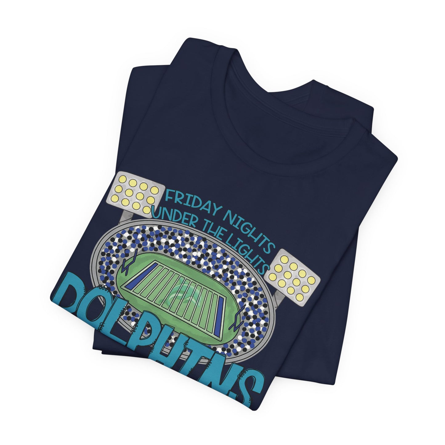 Adult Dolphins Friday Nights Under the Lights Tee
