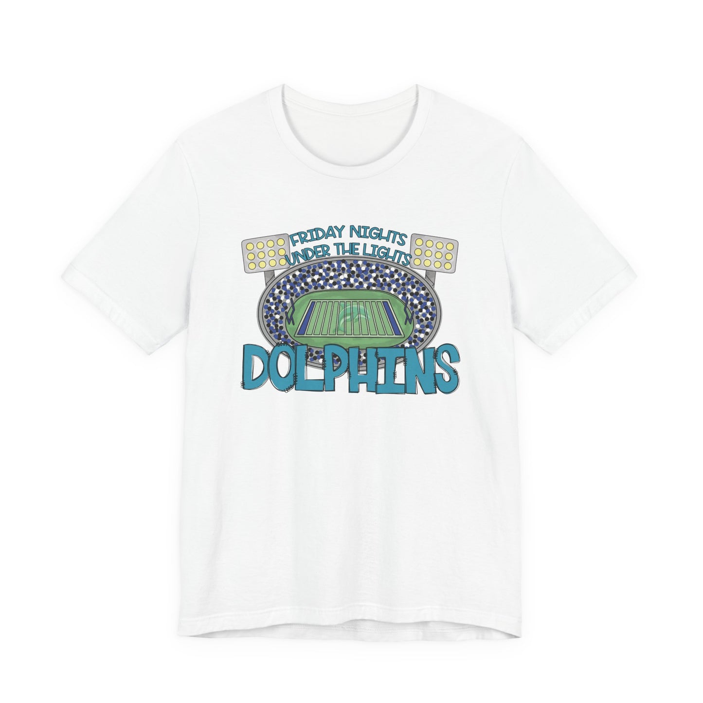 Adult Dolphins Friday Nights Under the Lights Tee