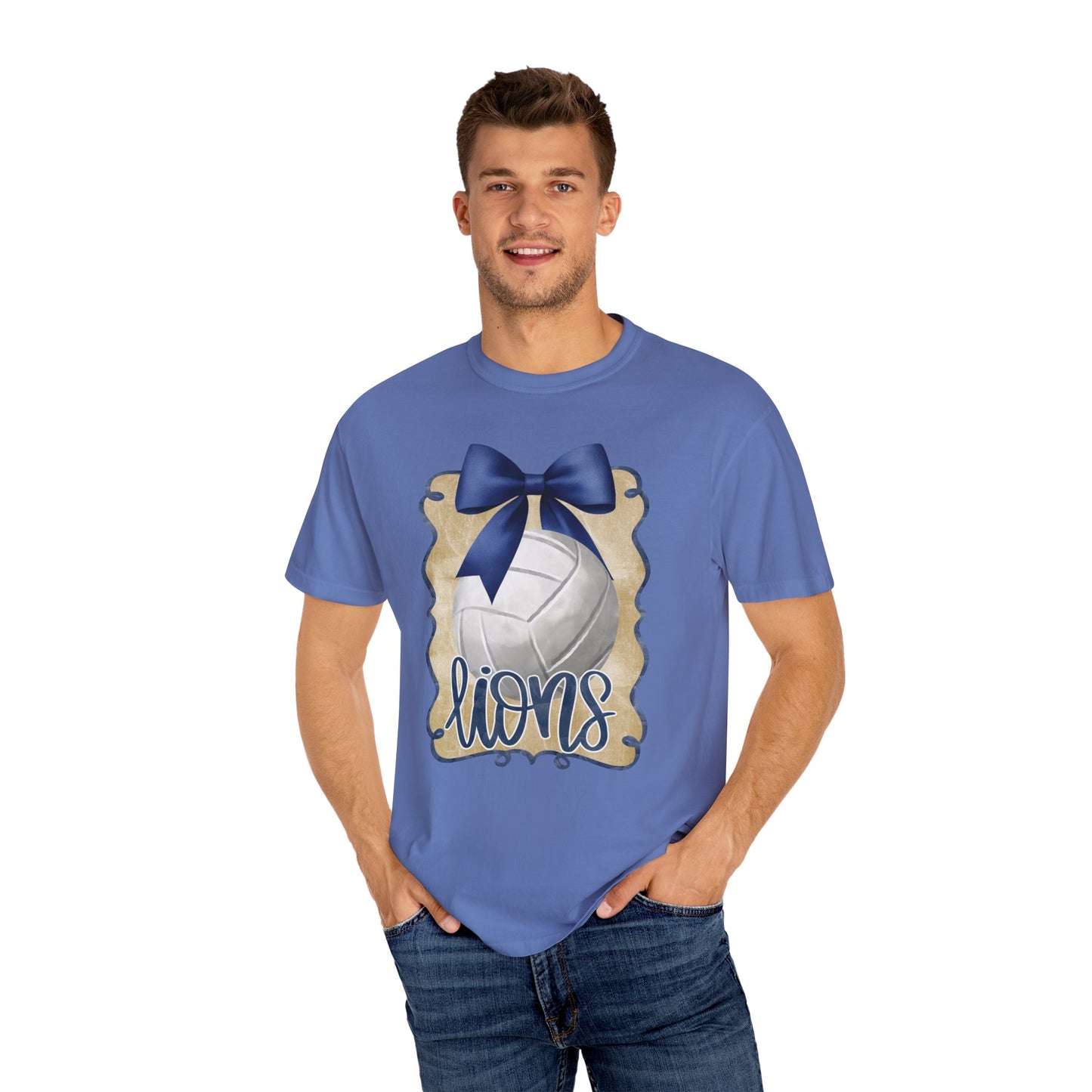 Adult Foley Lions Volleyball Tee - Comfort Colors