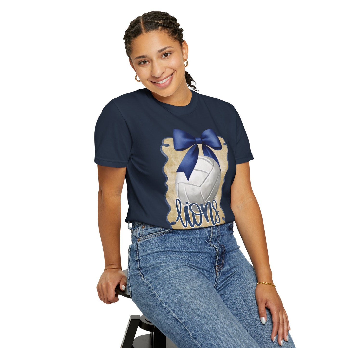 Adult Foley Lions Volleyball Tee - Comfort Colors