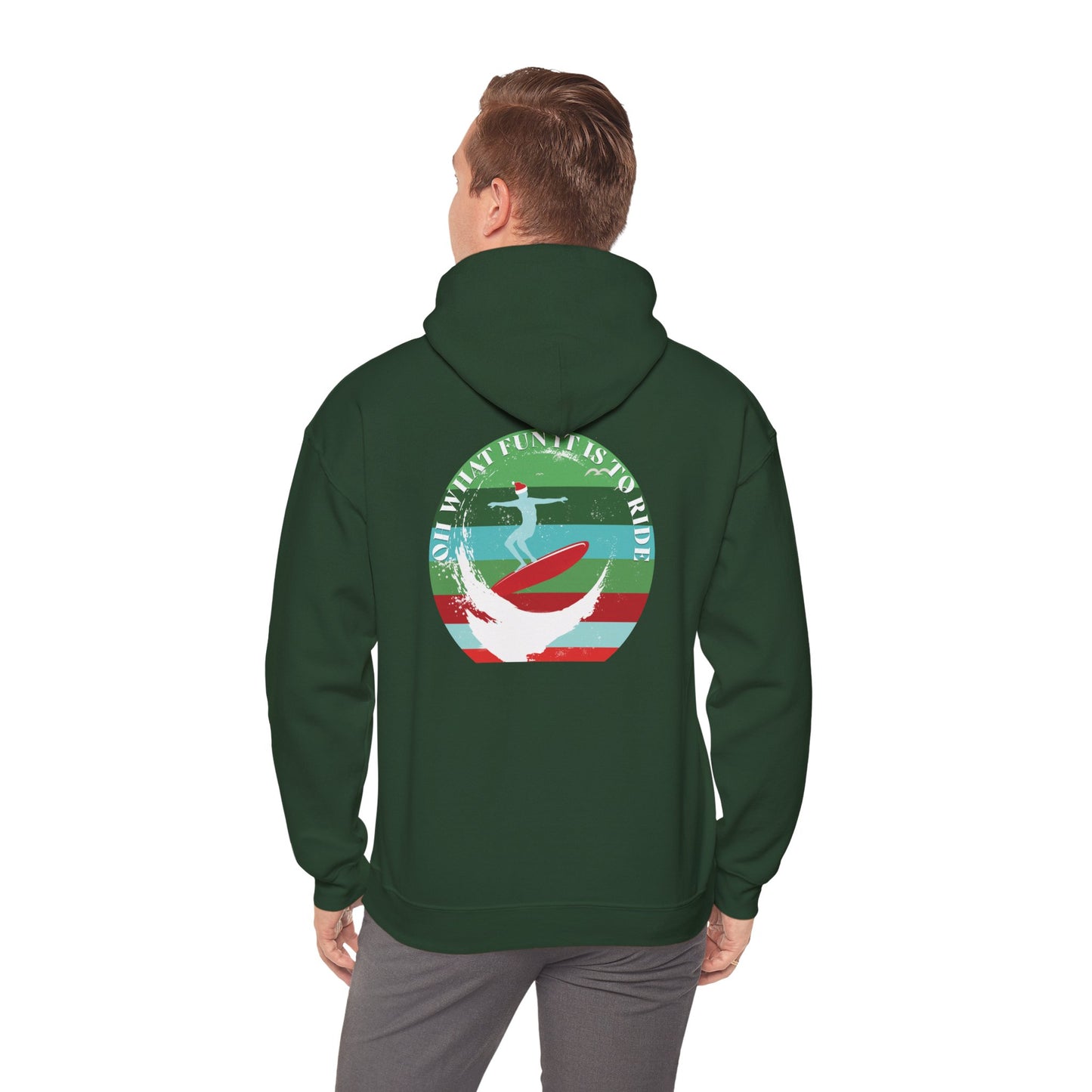 Adult Christmas Surf Hoodie - Gildan