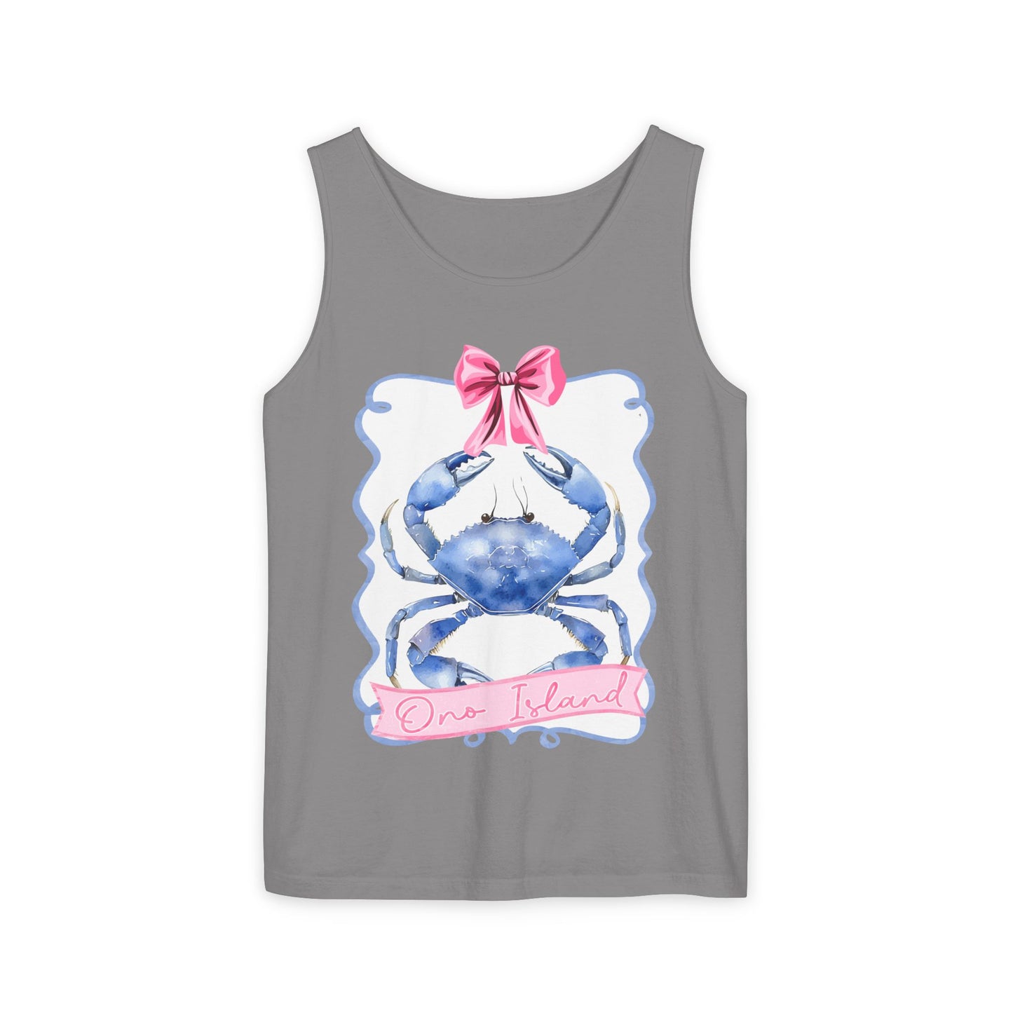Ono Island Preppy Crab Tank Top - Comfort Colors