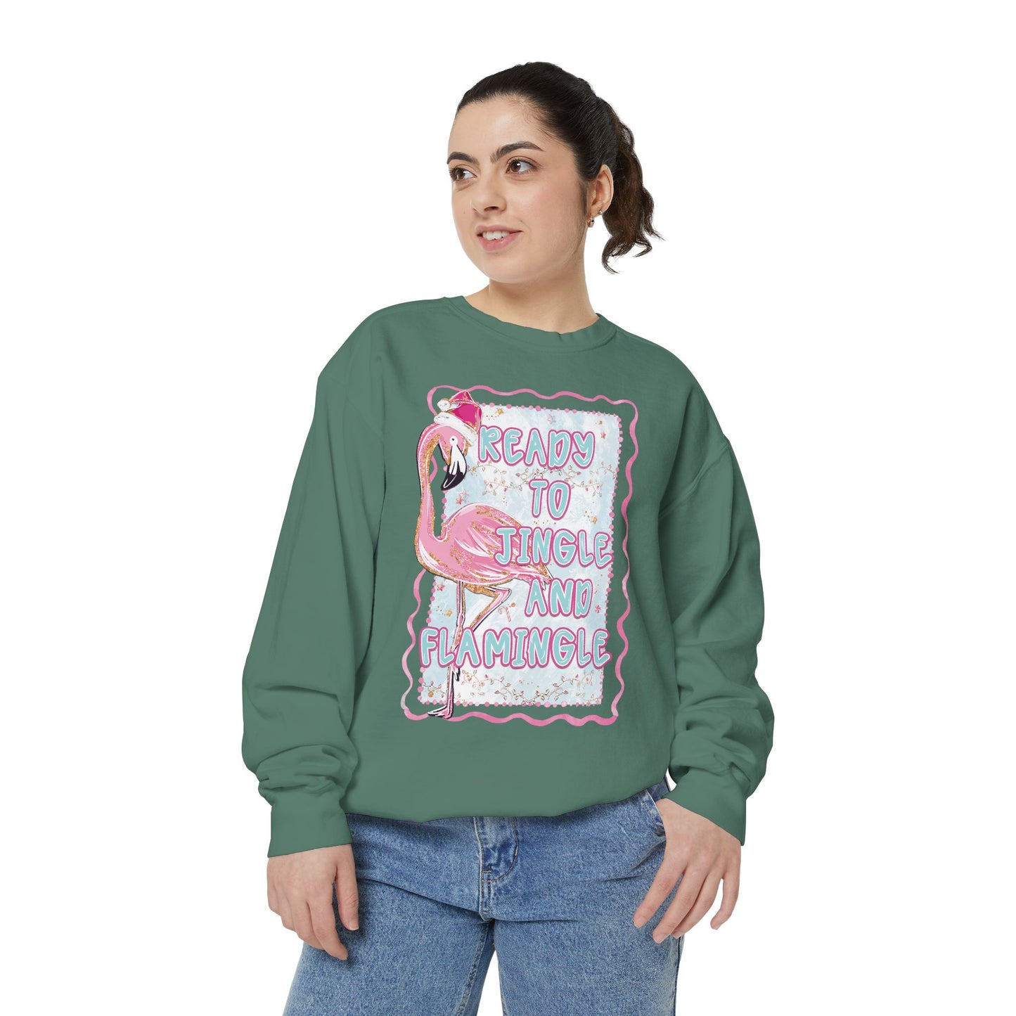 Flamingo Jingle & Flamingle Christmas Sweatshirt