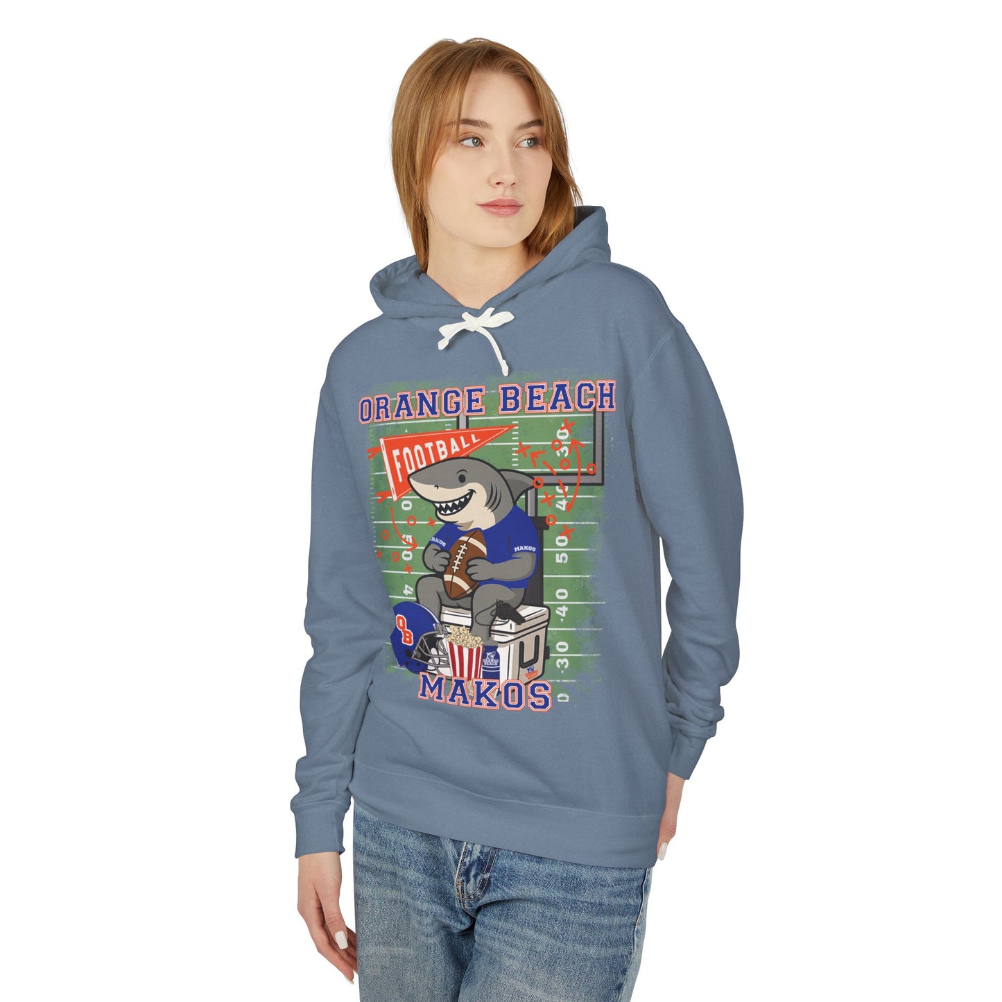 Adult Makos Tailgate Time Hoodie - Comfort Colors