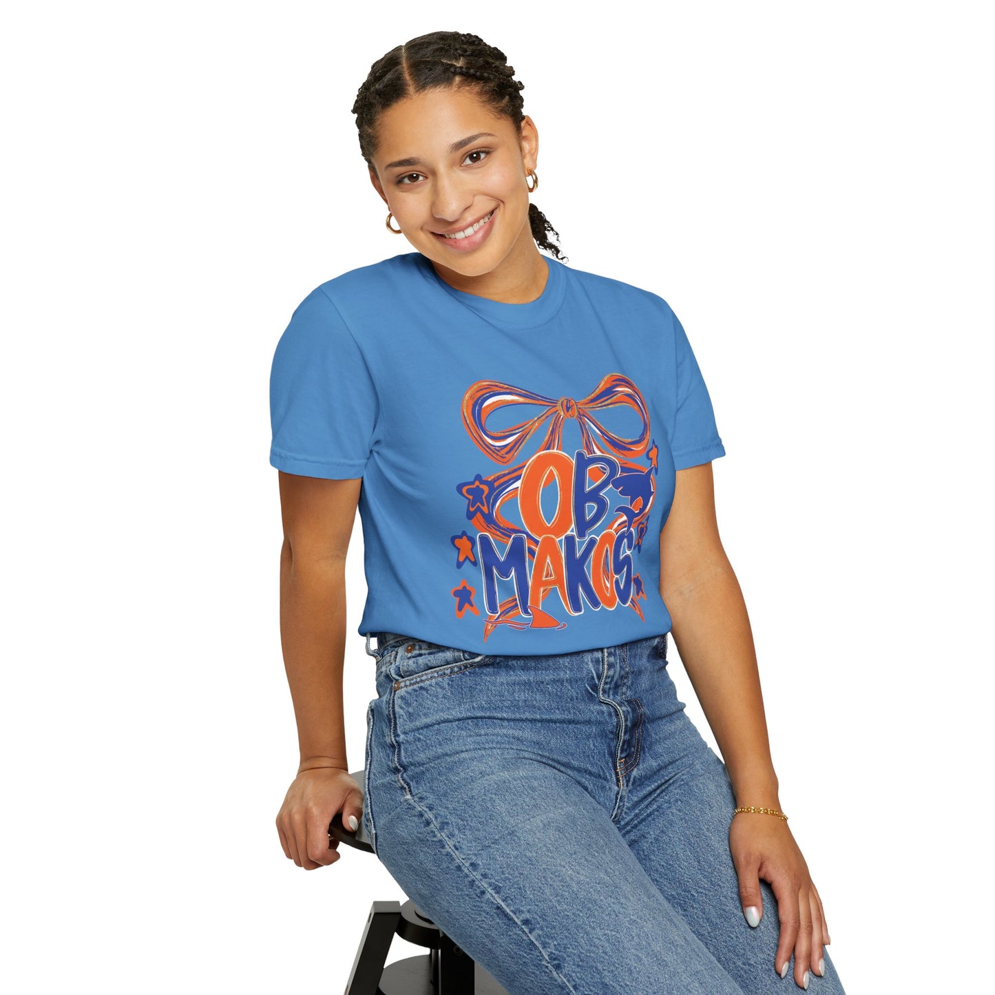 Adult OB Makos Bow Tee - Comfort Colors
