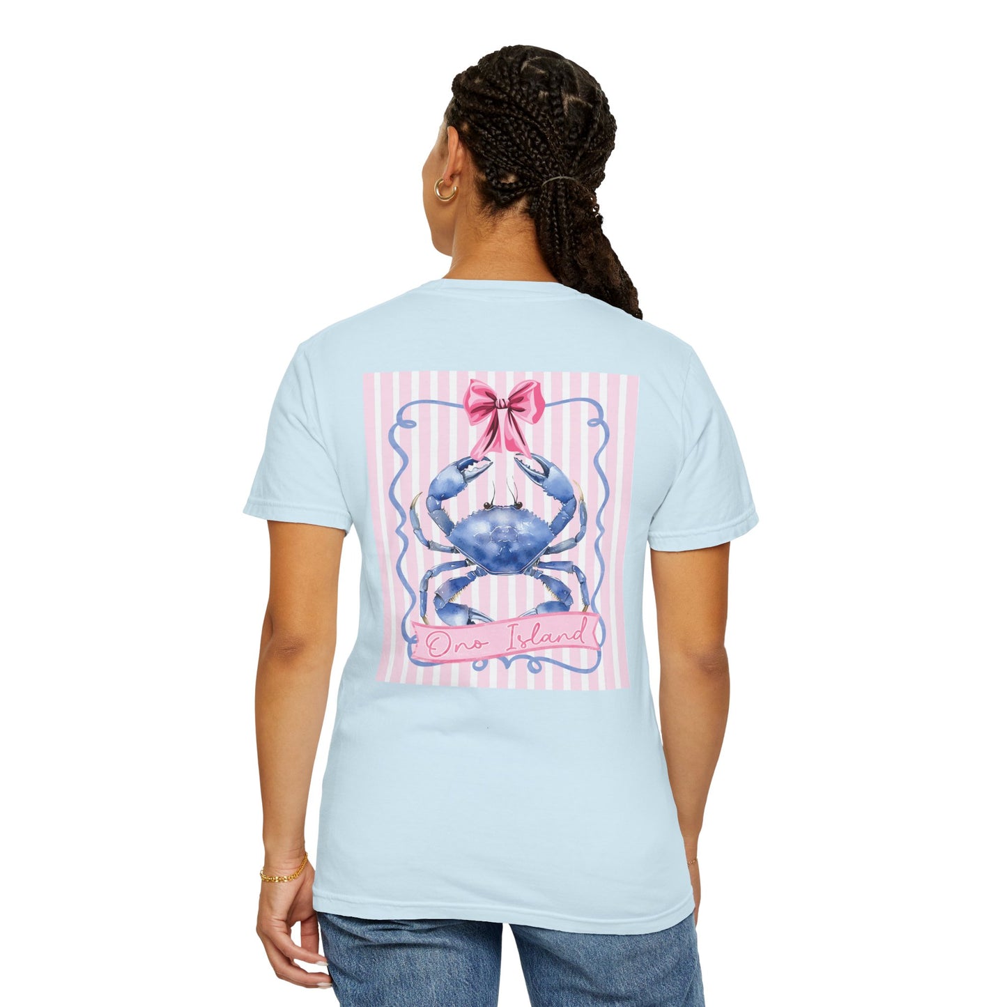 Adult Ono Island Preppy Crab Tee - Comfort Colors