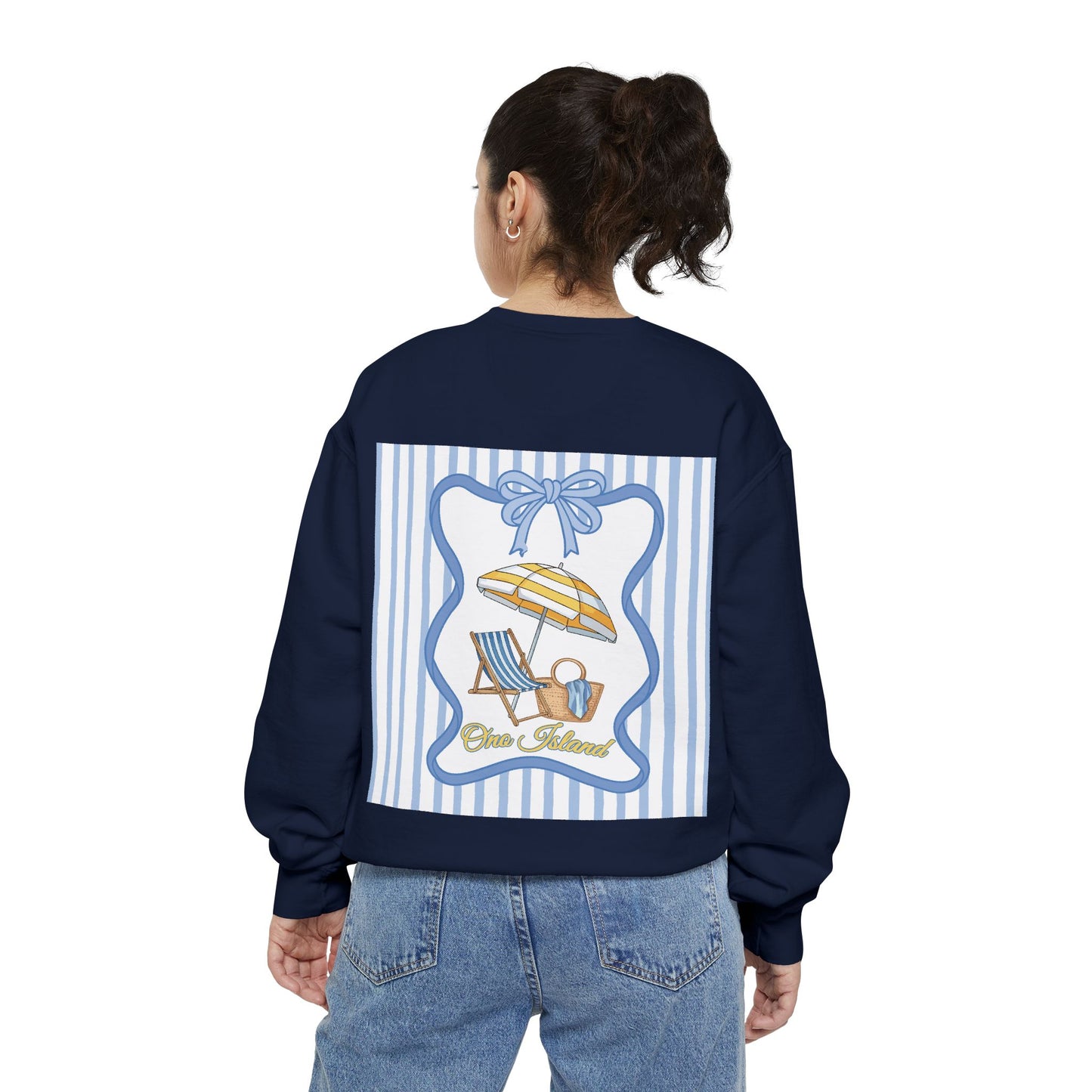 Adult Coquette Beachy Ono Island Sweatshirt - Comfort Colors