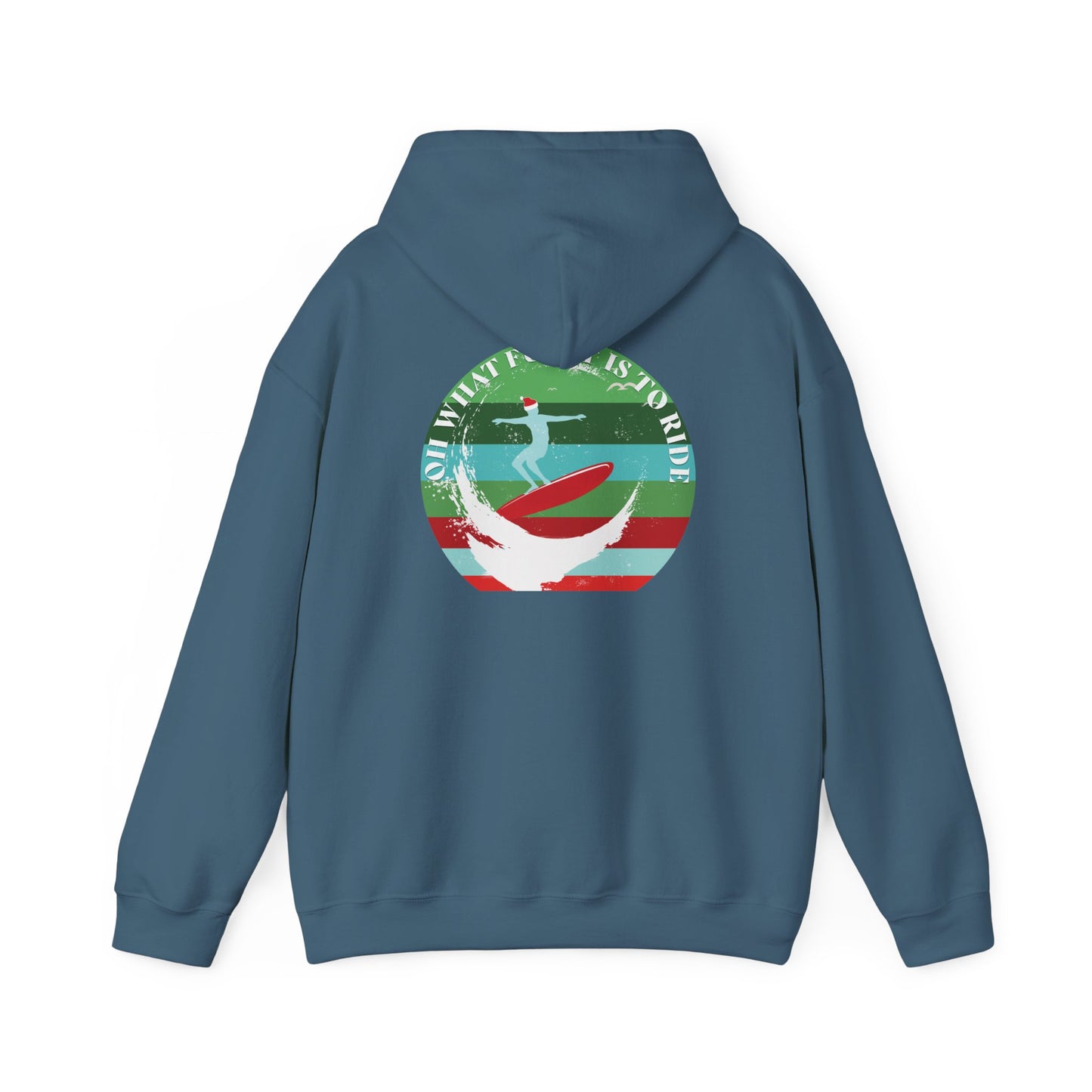 Adult Christmas Surf Hoodie - Gildan