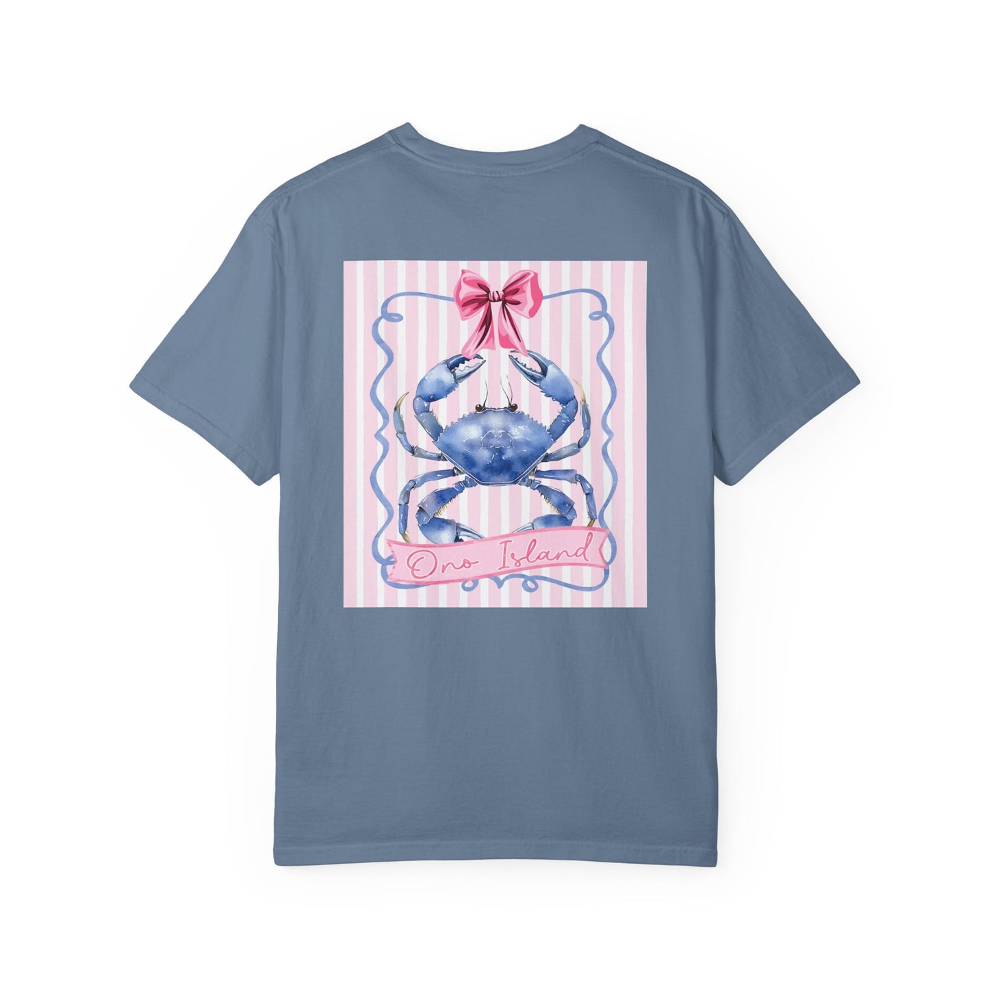 Adult Ono Island Preppy Crab Tee - Comfort Colors