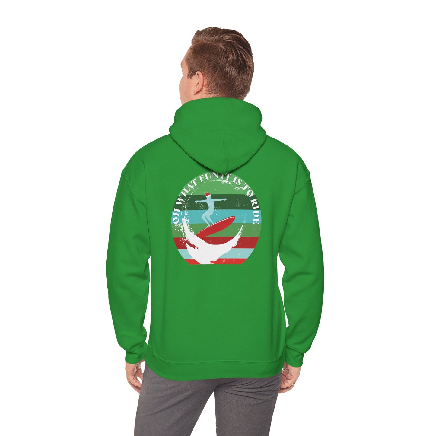Adult Christmas Surf Hoodie - Gildan