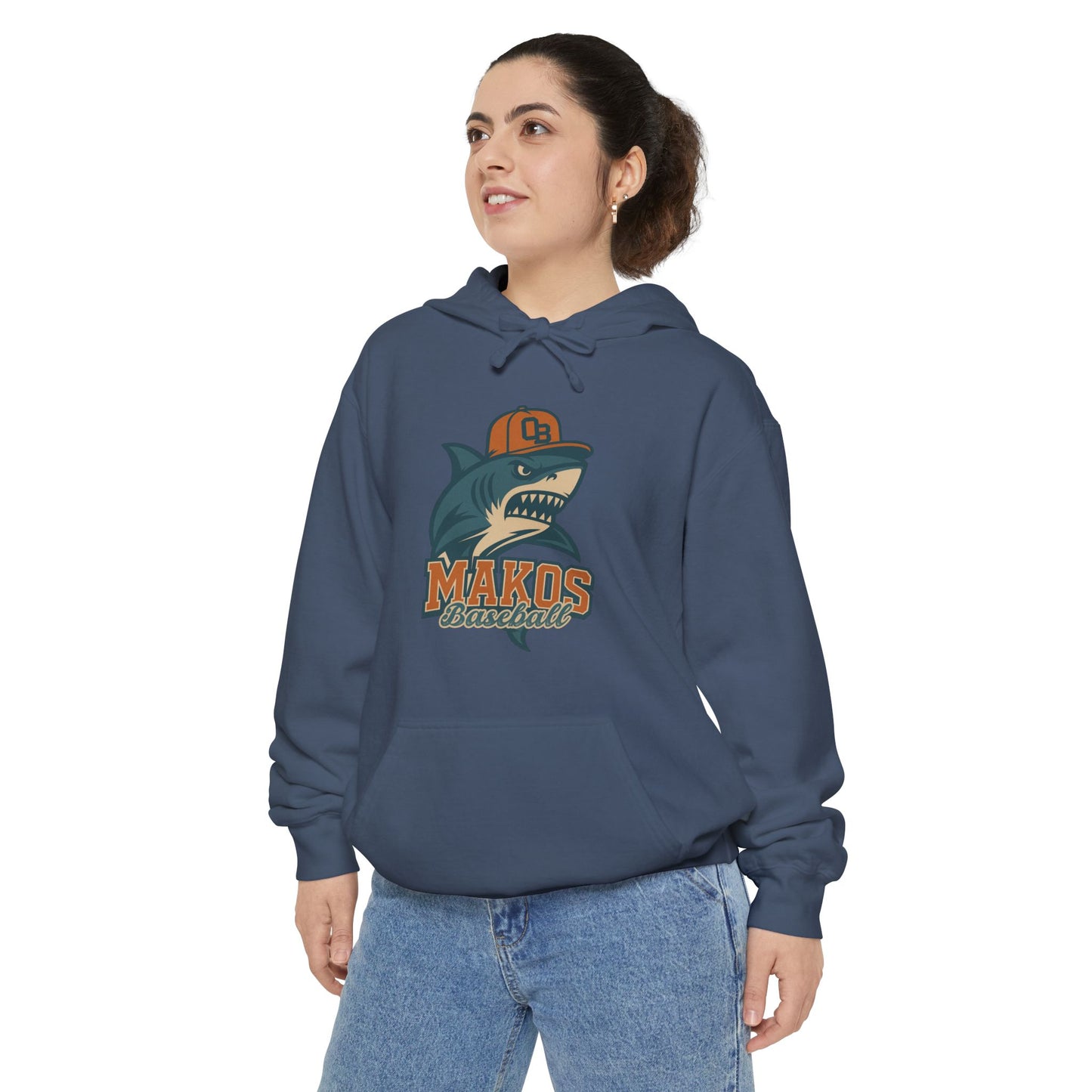 Adult Makos Retro Baseball Hoodie - Comfort Colors