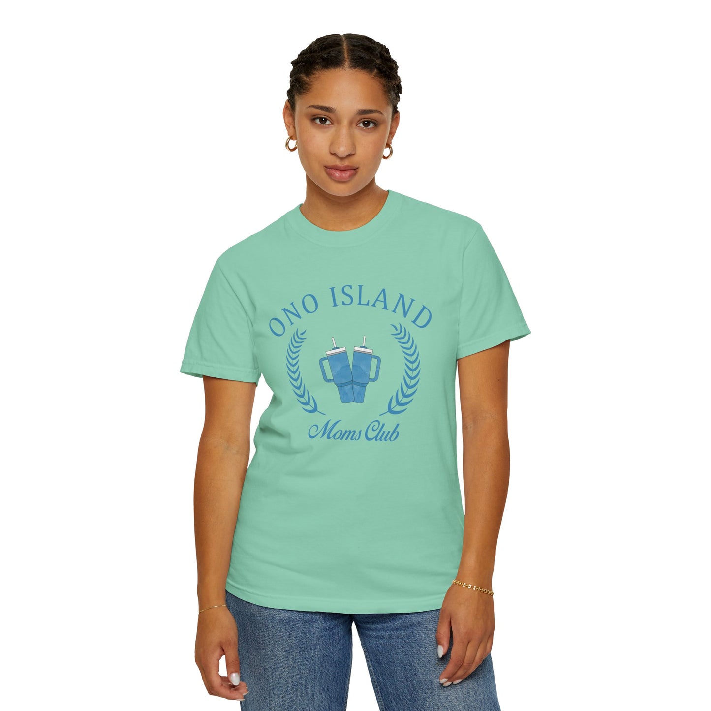 Ono Moms Club Blue Cups - Comfort Colors
