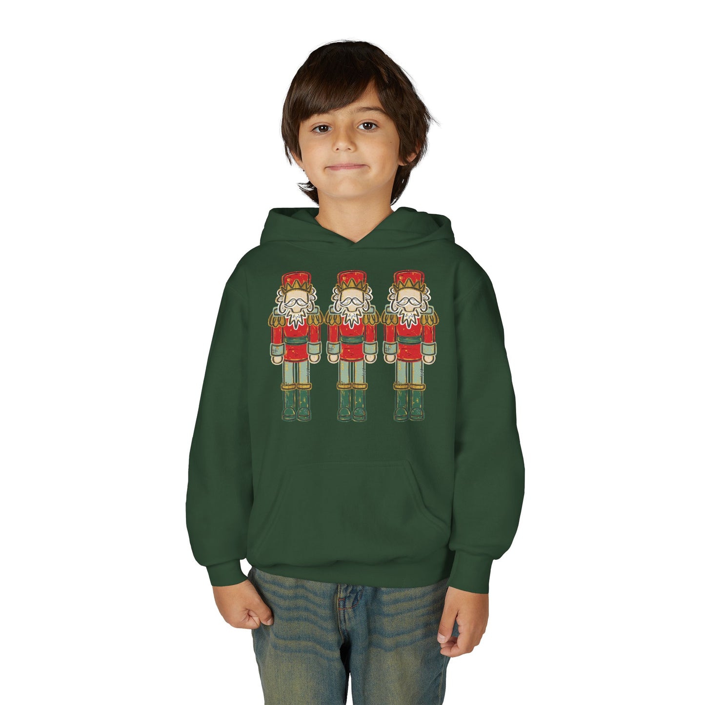 Red/Green Nutcracker Hoodie - Gildan
