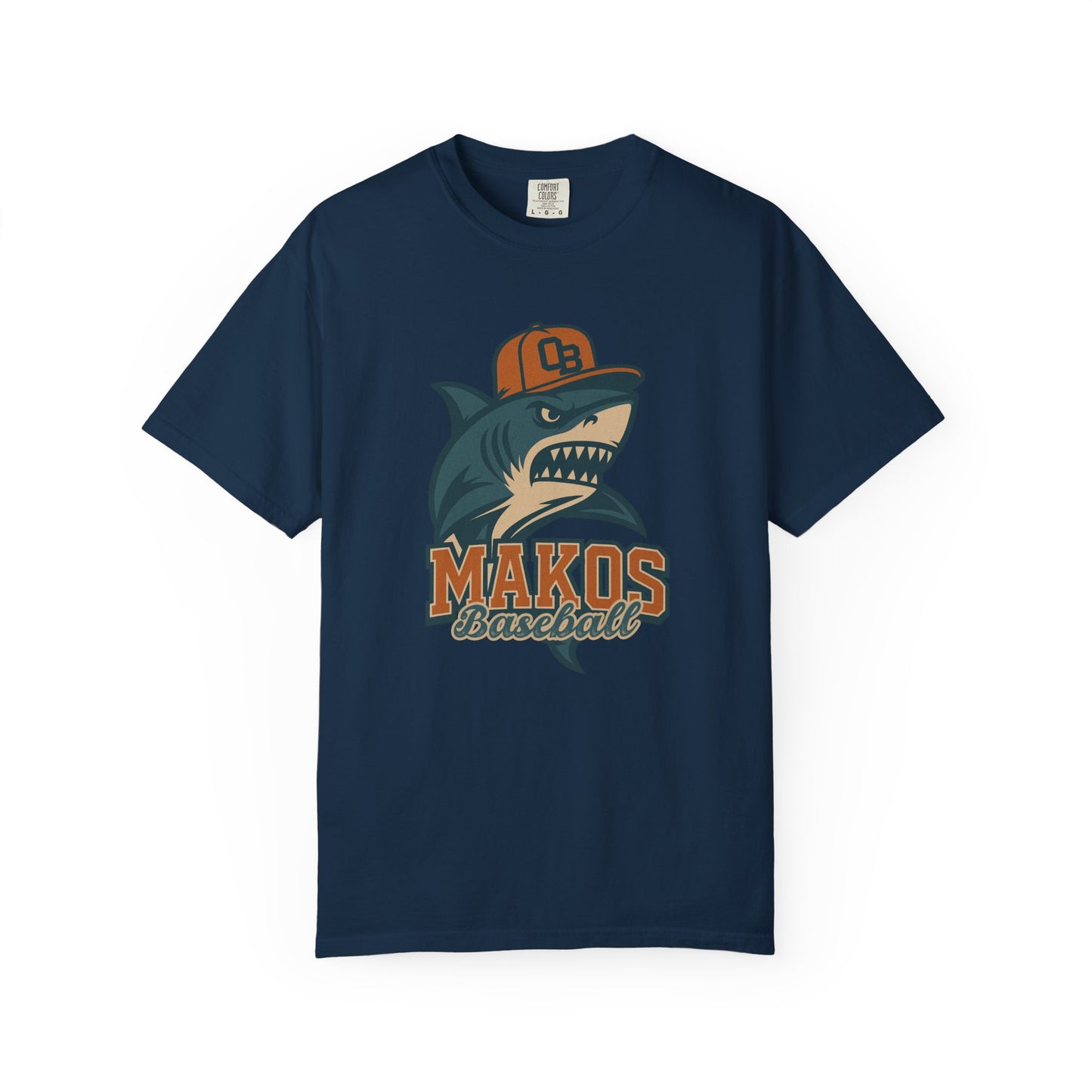 Adult Makos Baseball T-shirt - Comfort Colors