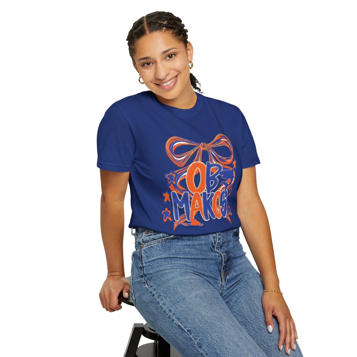 Adult OB Makos Bow Tee - Comfort Colors