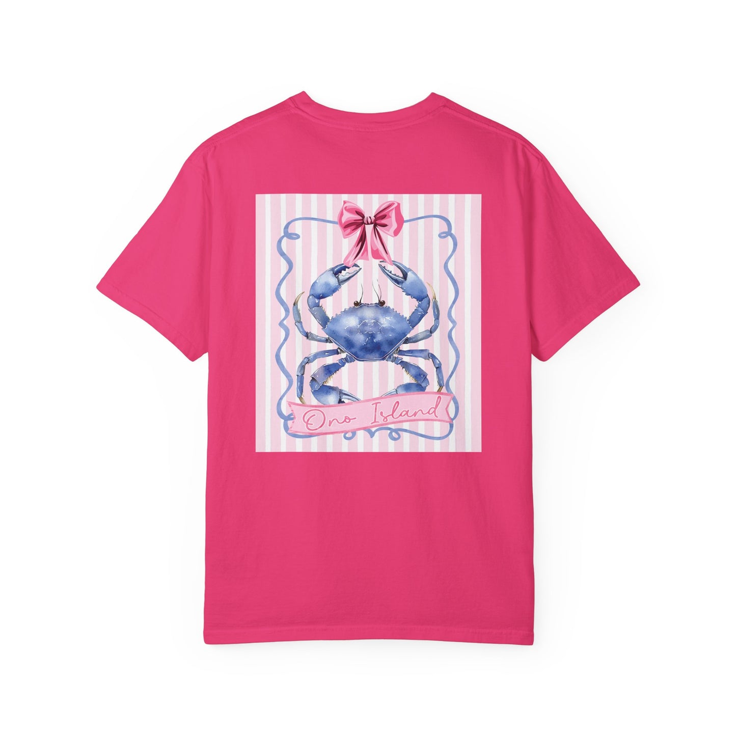 Adult Ono Island Preppy Crab Tee - Comfort Colors