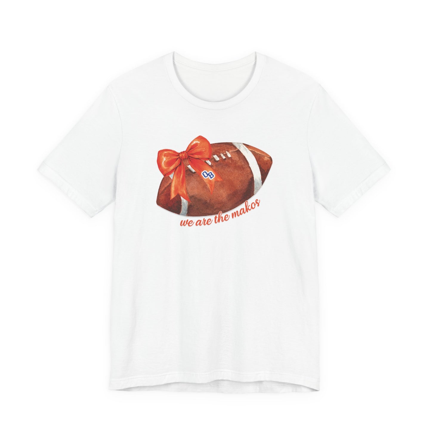 Adult Coquette Makos Football TShirt - Bella canvas