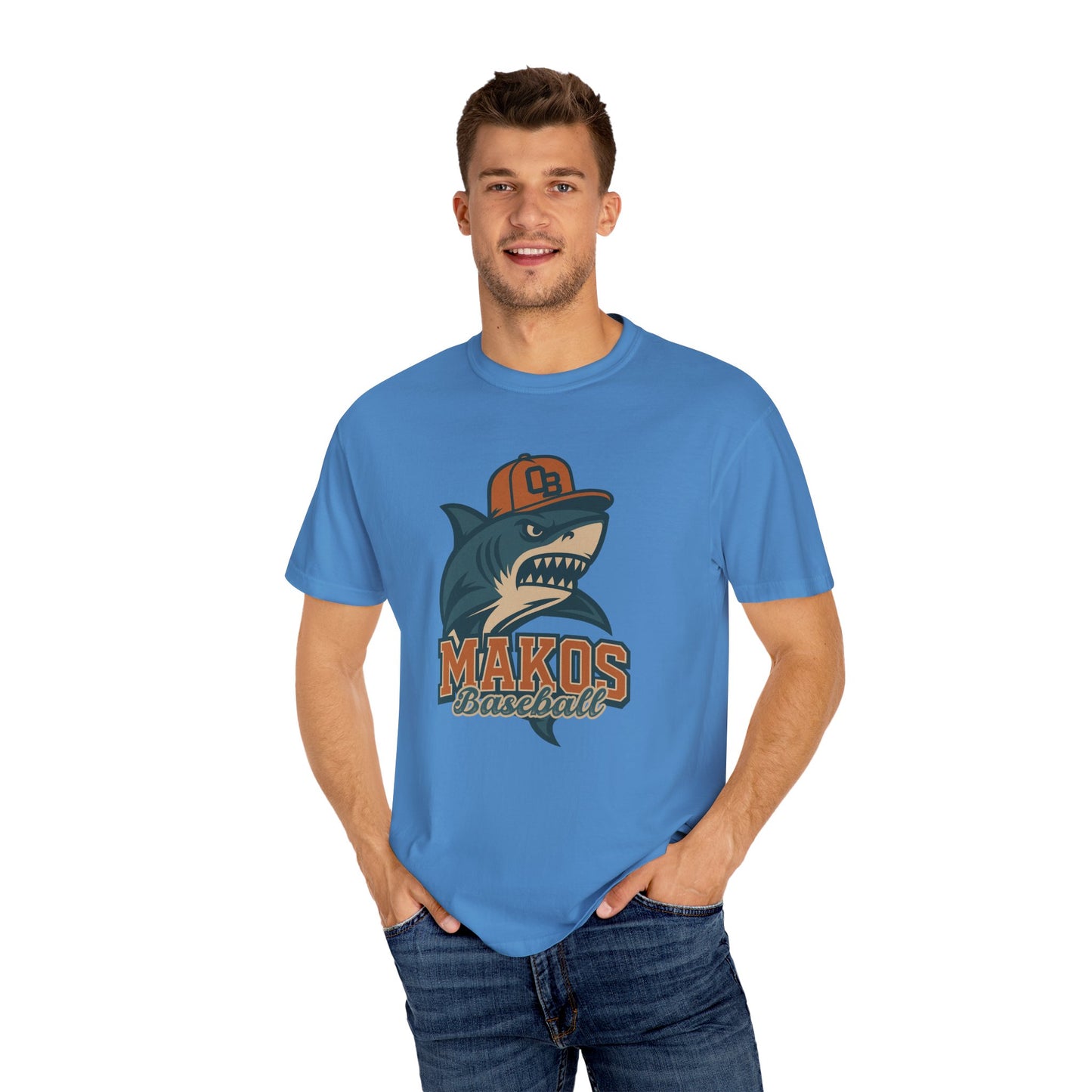 Adult Makos Baseball T-shirt - Comfort Colors