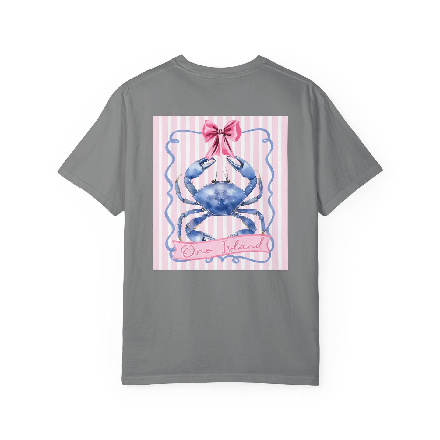 Adult Ono Island Preppy Crab Tee - Comfort Colors