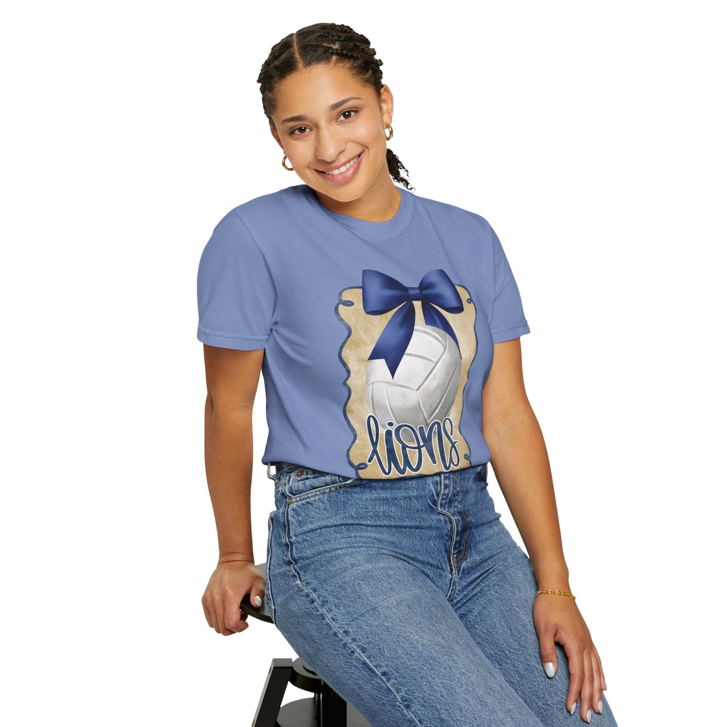 Adult Foley Lions Volleyball Tee - Comfort Colors