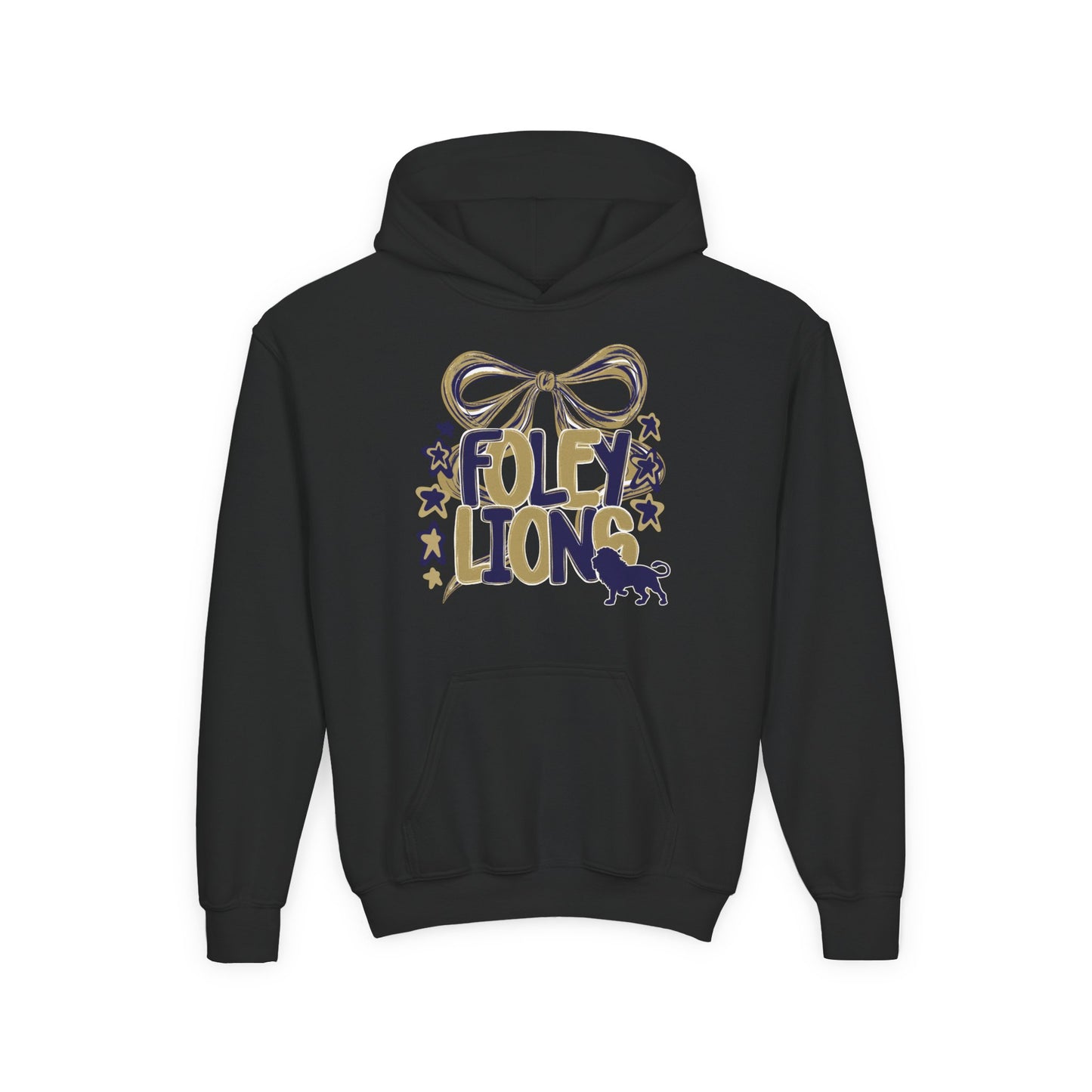 Foley Lions Bow Hoodie - Gildan