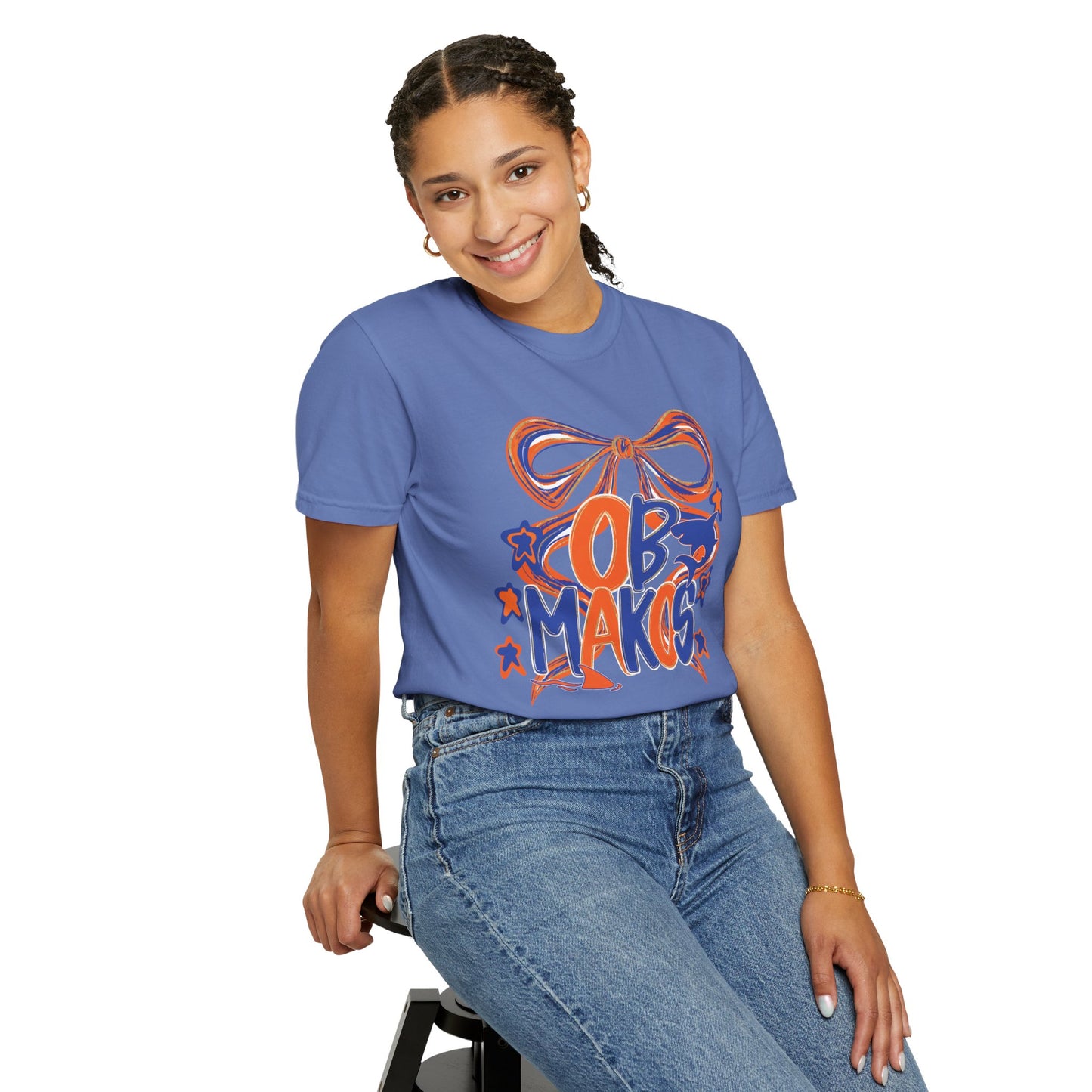 Adult OB Makos Bow Tee - Comfort Colors