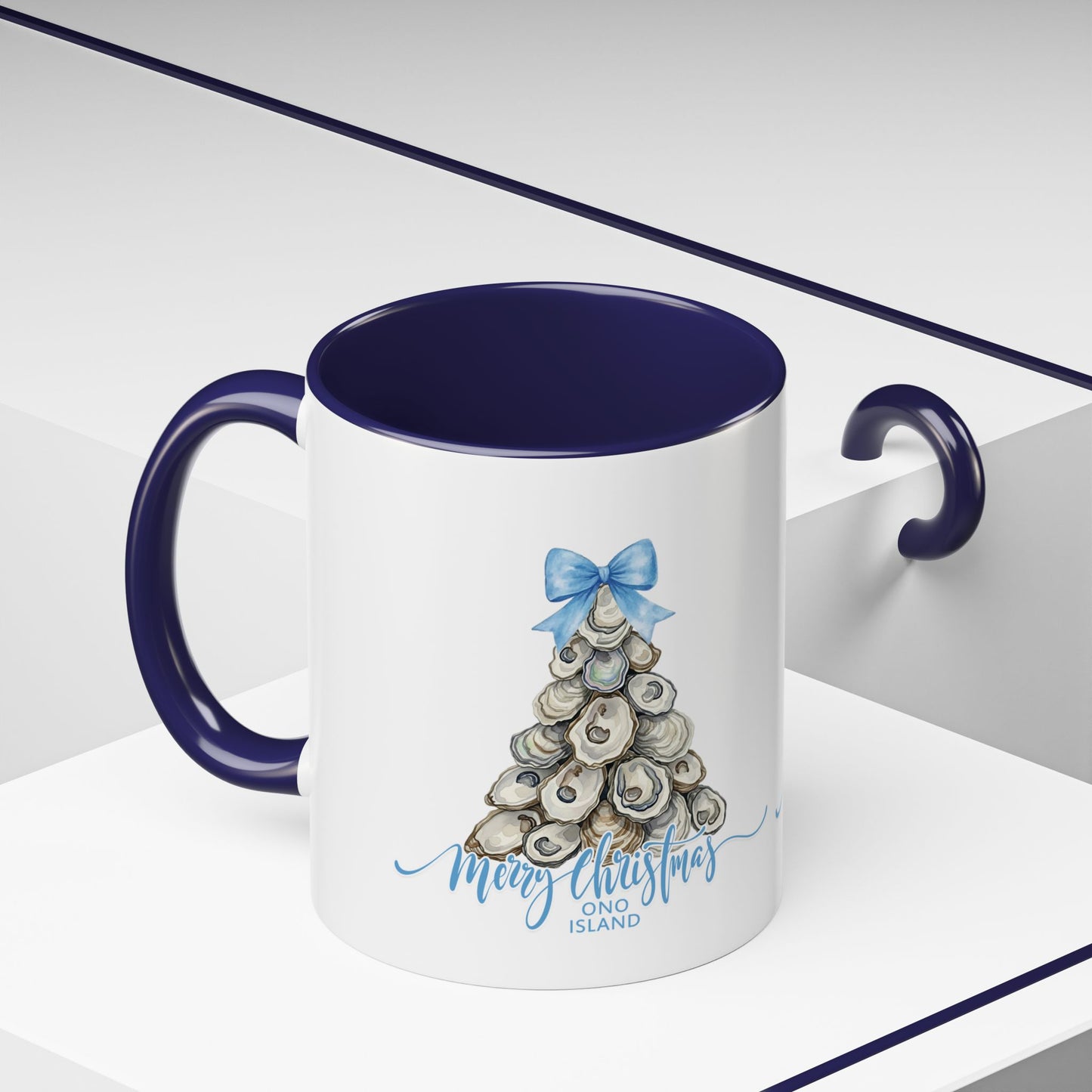 Ono Island Christmas Oyster Tree Mug