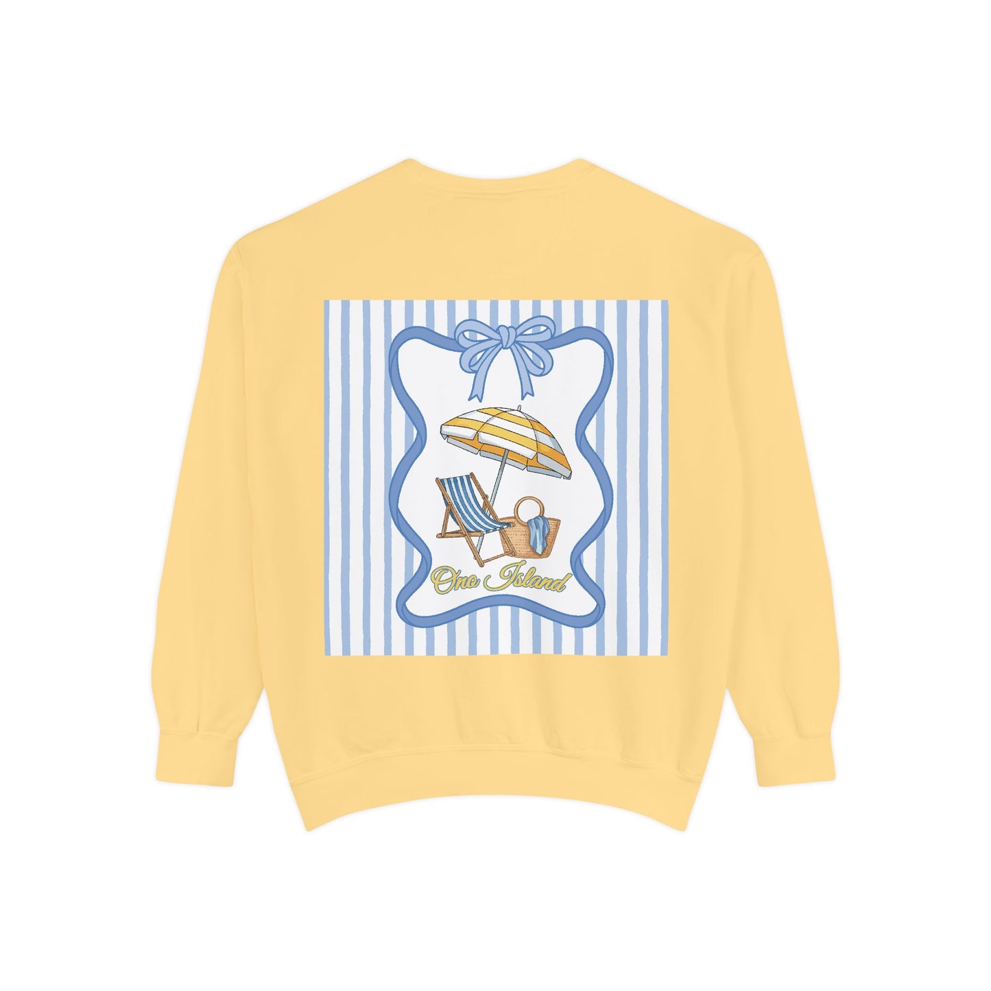 Adult Coquette Beachy Ono Island Sweatshirt - Comfort Colors